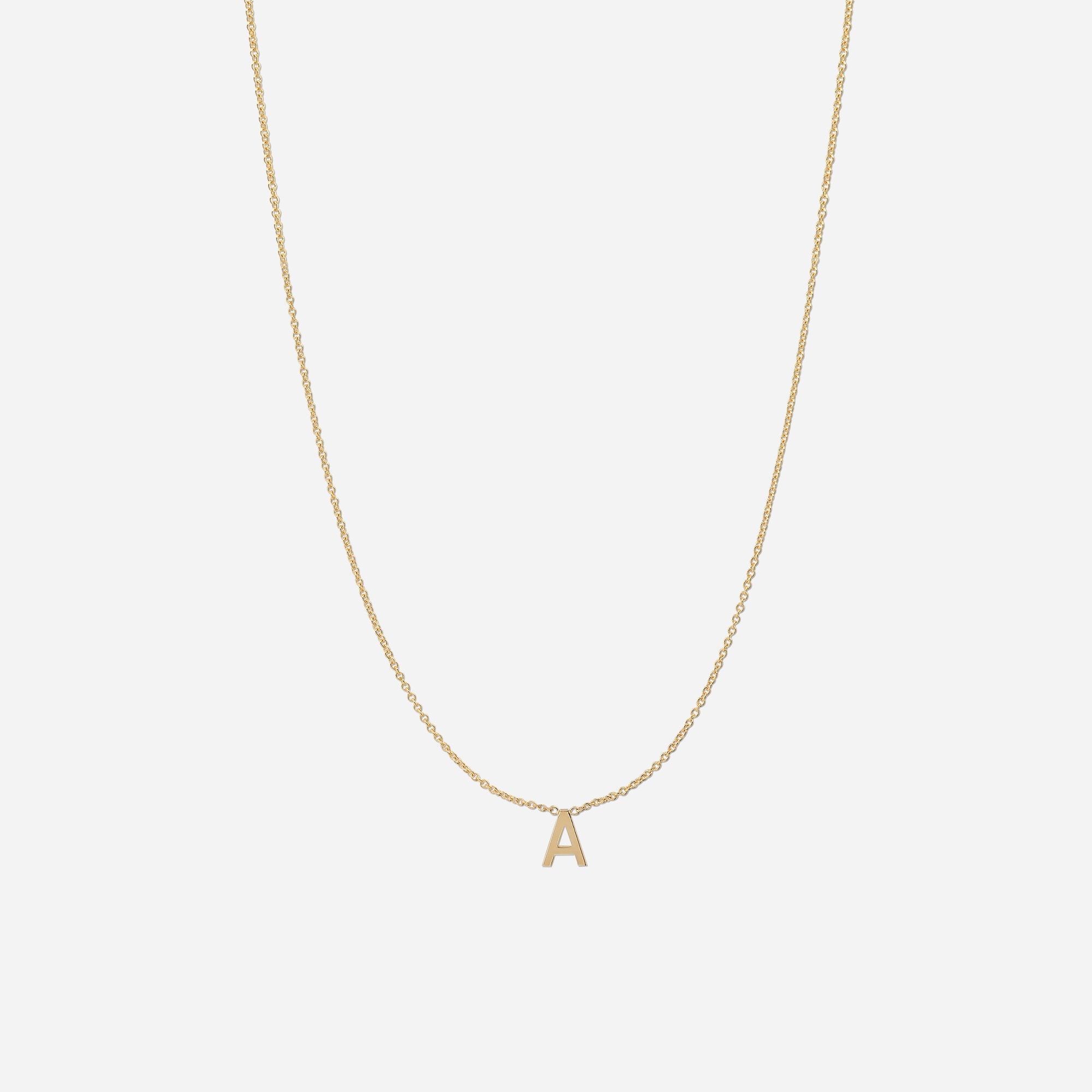 BYCHARI FINE INITIAL NECKLACE - CENTER