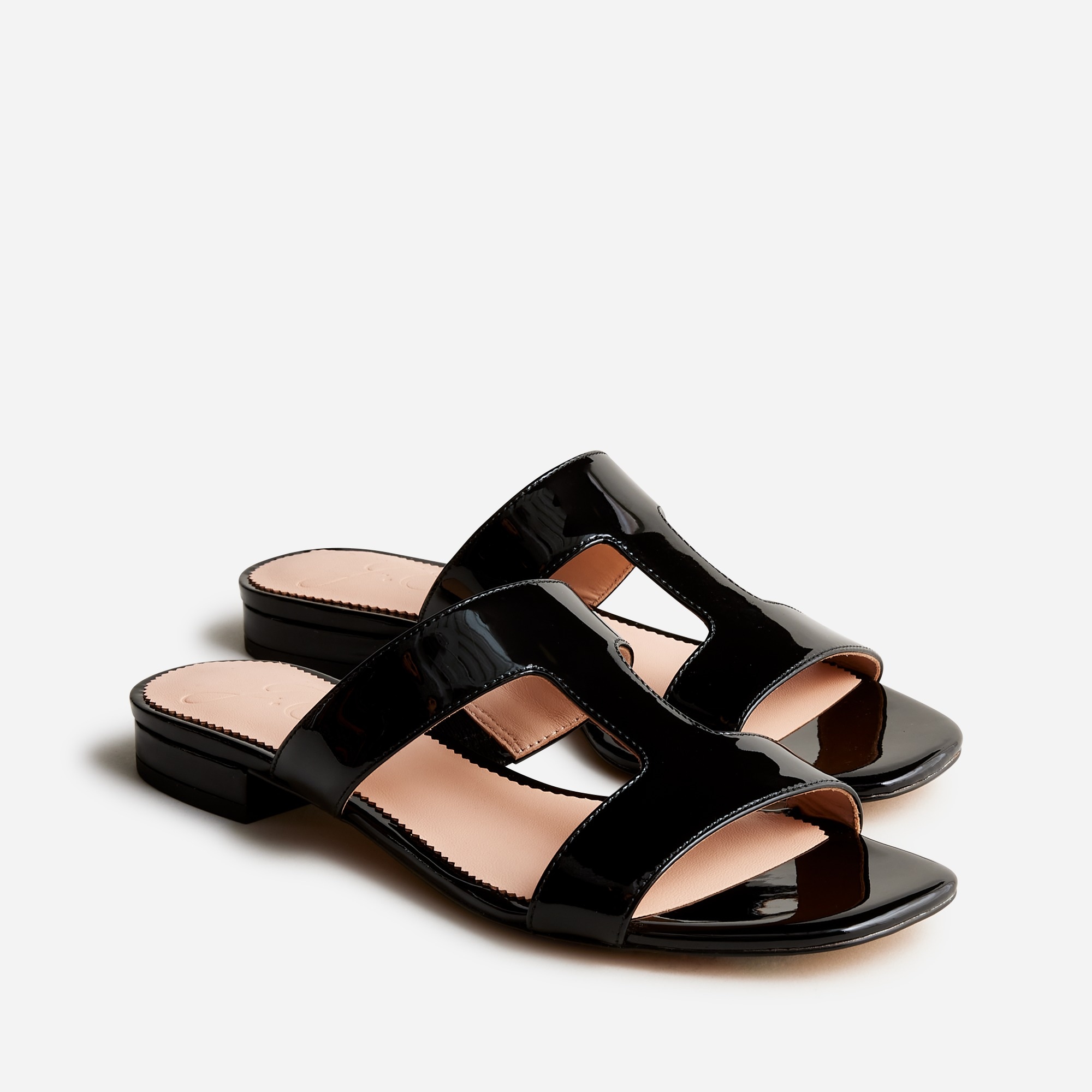 Hazel cutout sandals in patent leather