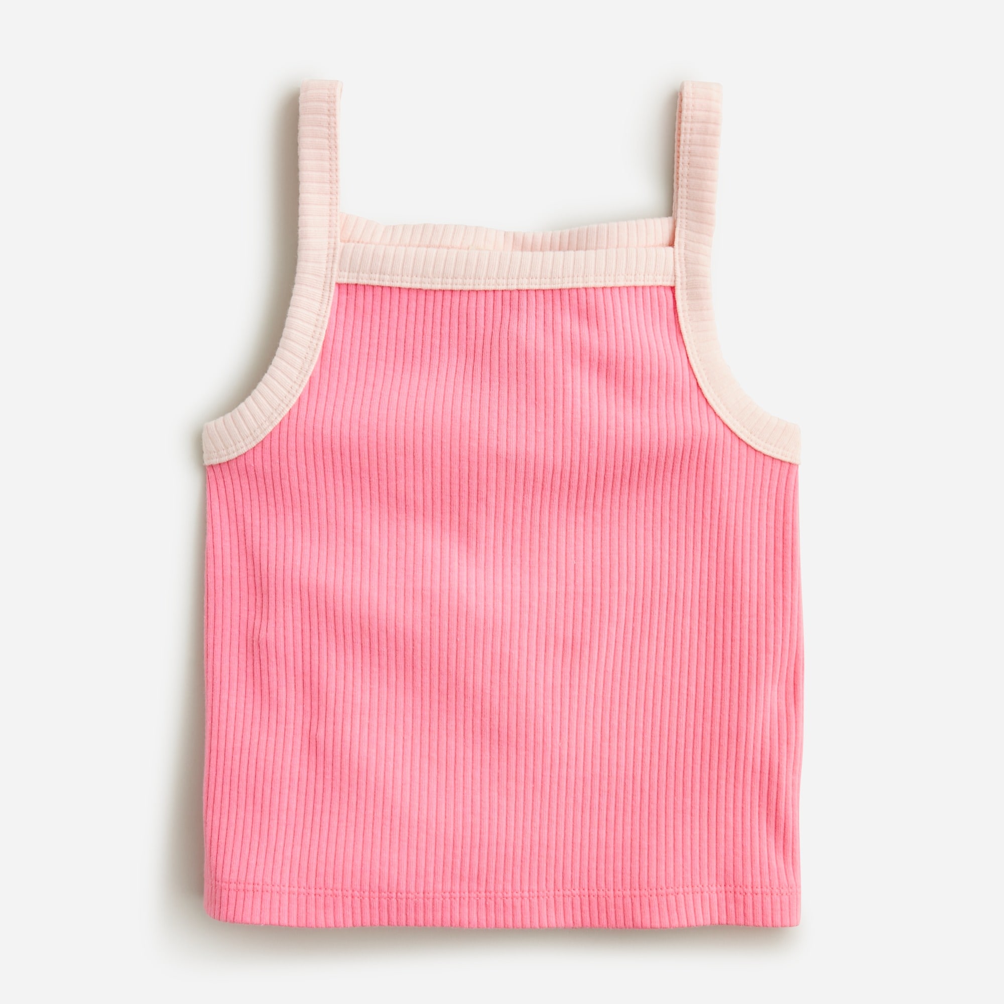 Girls' ribbed cropped tank top