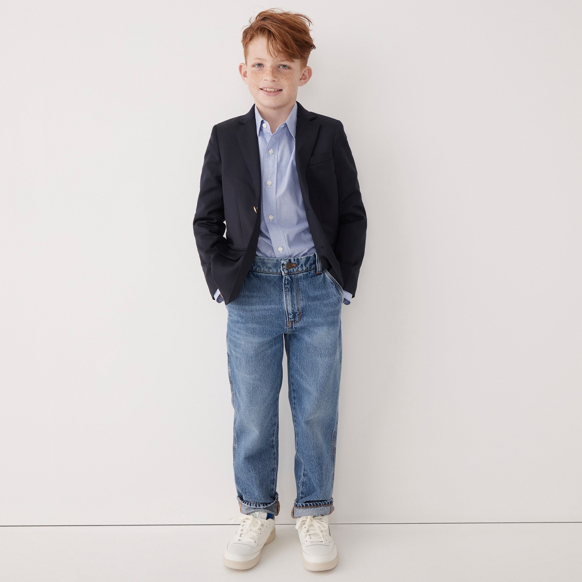 Kids' carpenter jean in medium indigo wash