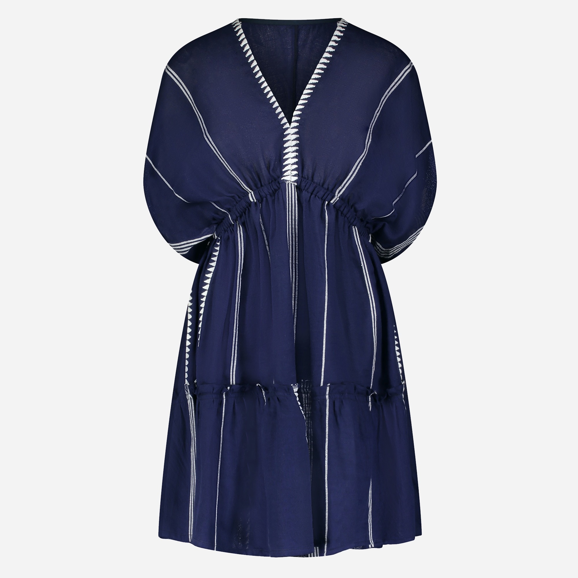 lemlem Nunu short plunge-neck dress