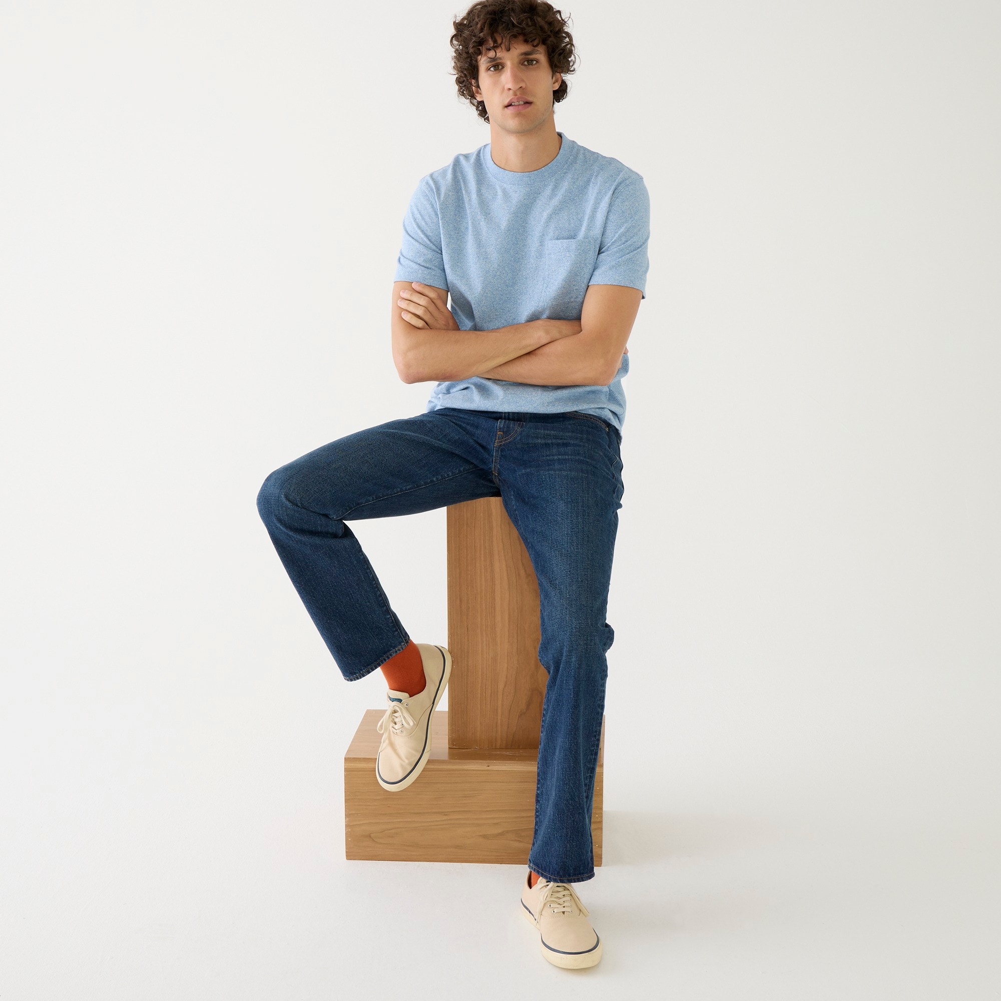 770 Straight-fit stretch jean in one-year wash