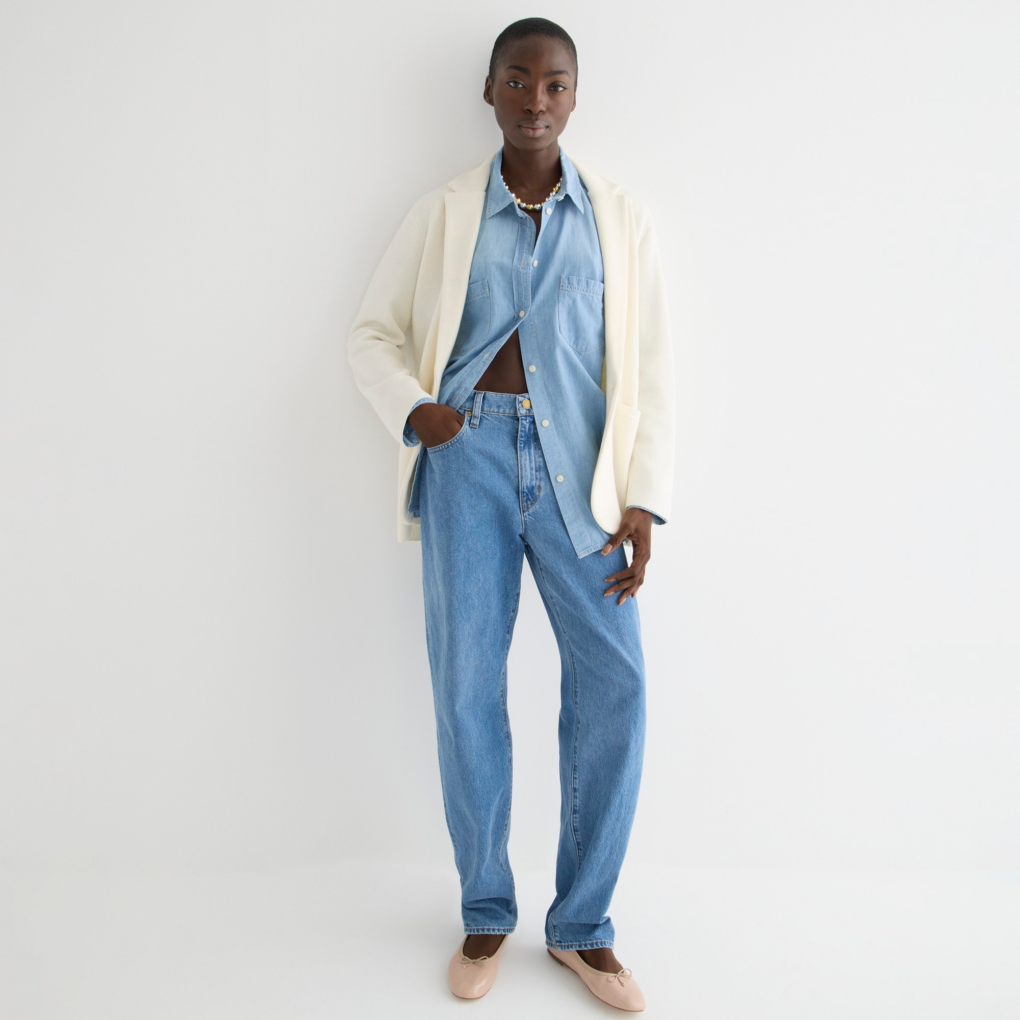 Cecile relaxed sweater-blazer