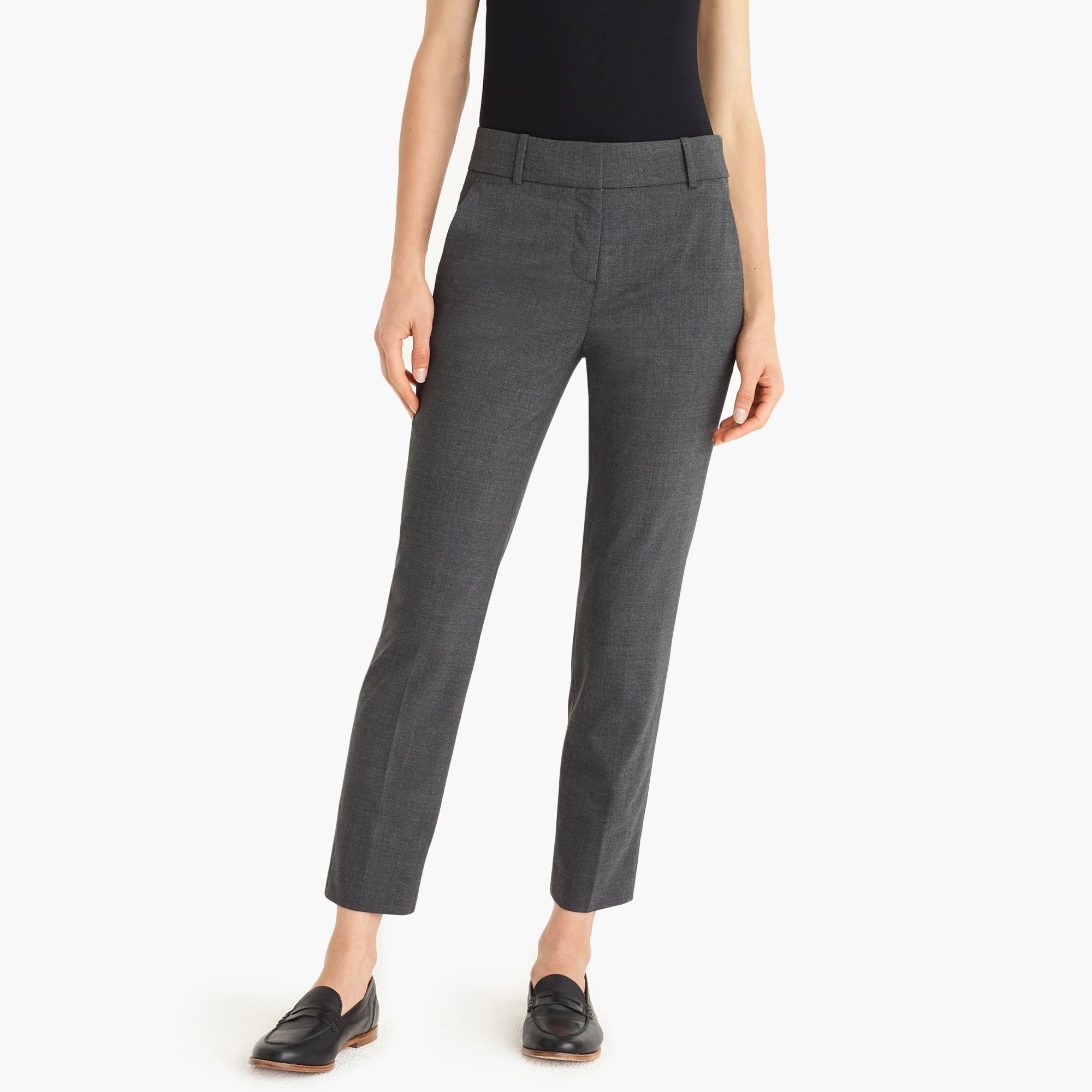 Cameron slim crop pant in Italian stretch wool blend