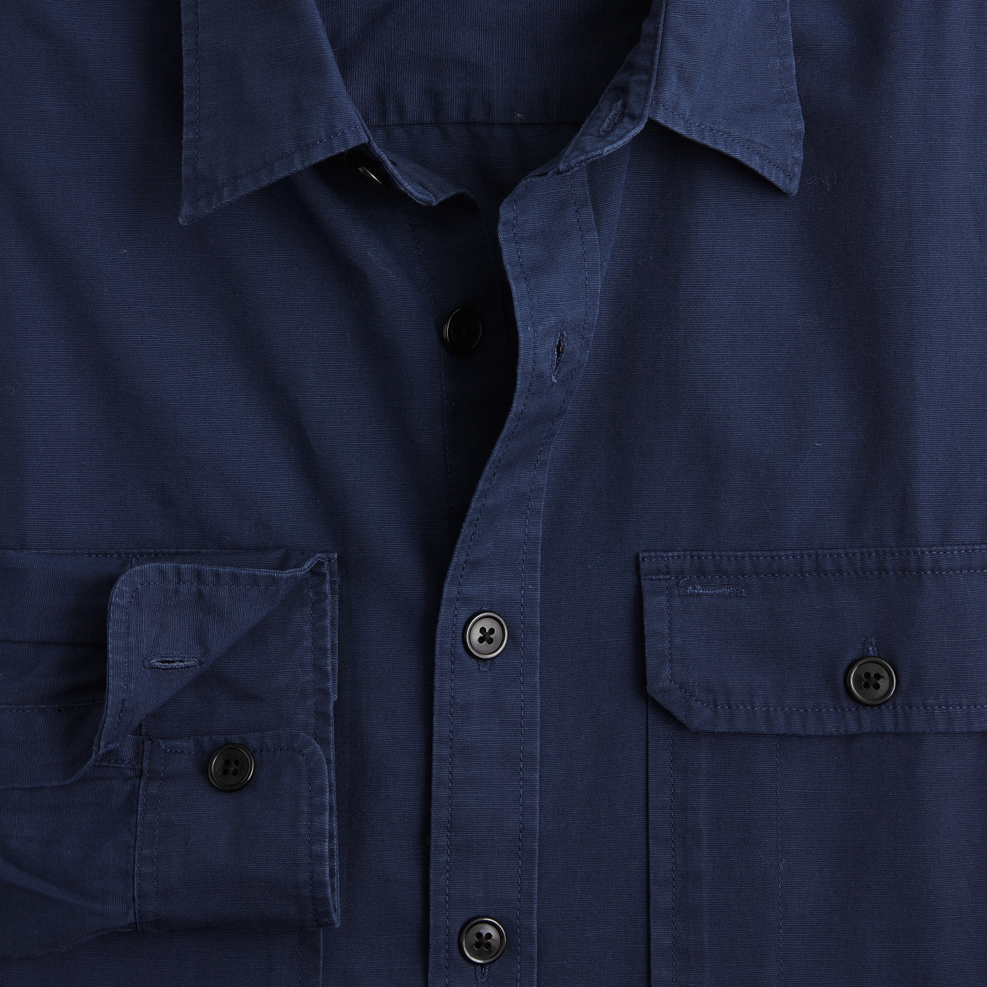 Wallace & Barnes slub poplin military shirt