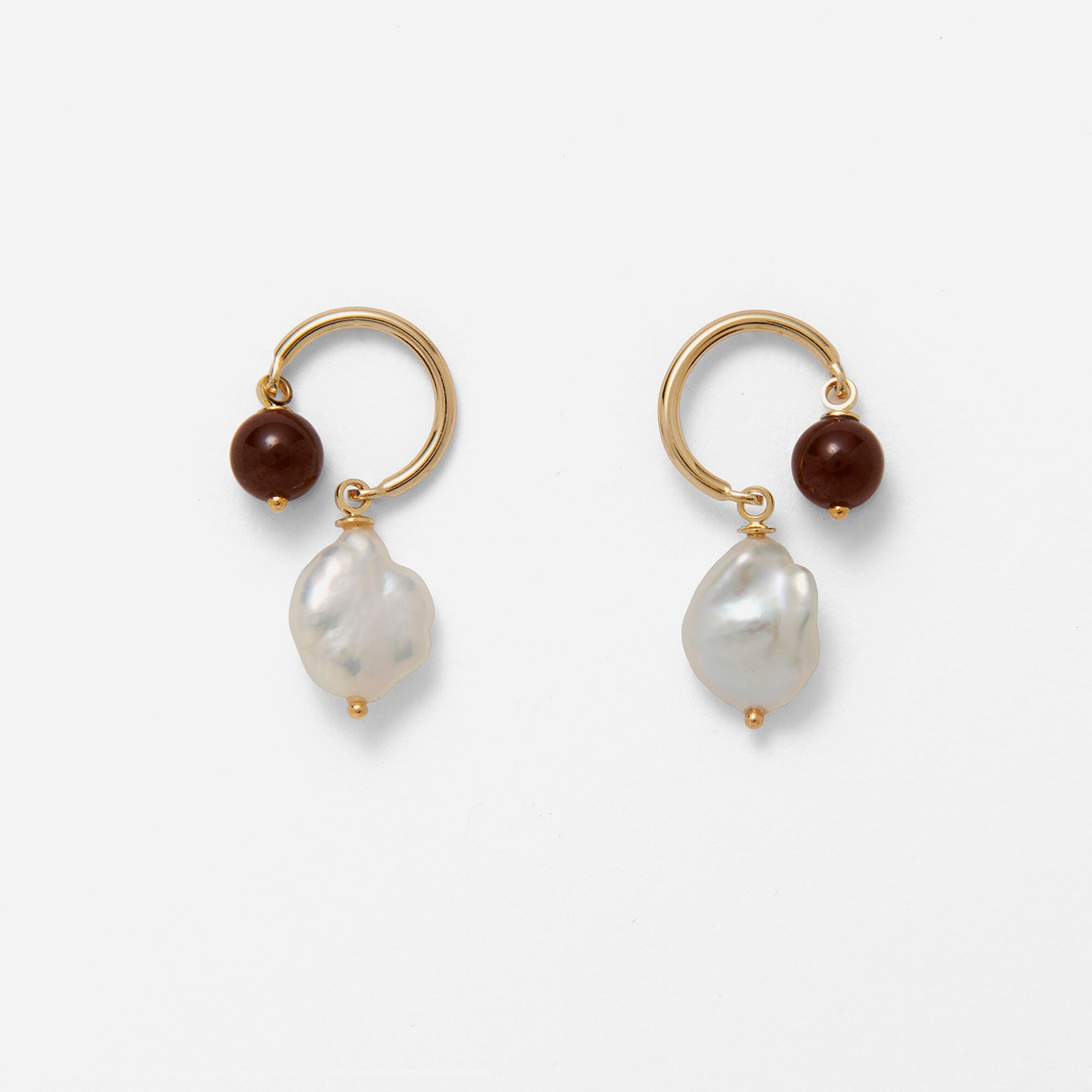 Lady Grey offset earrings