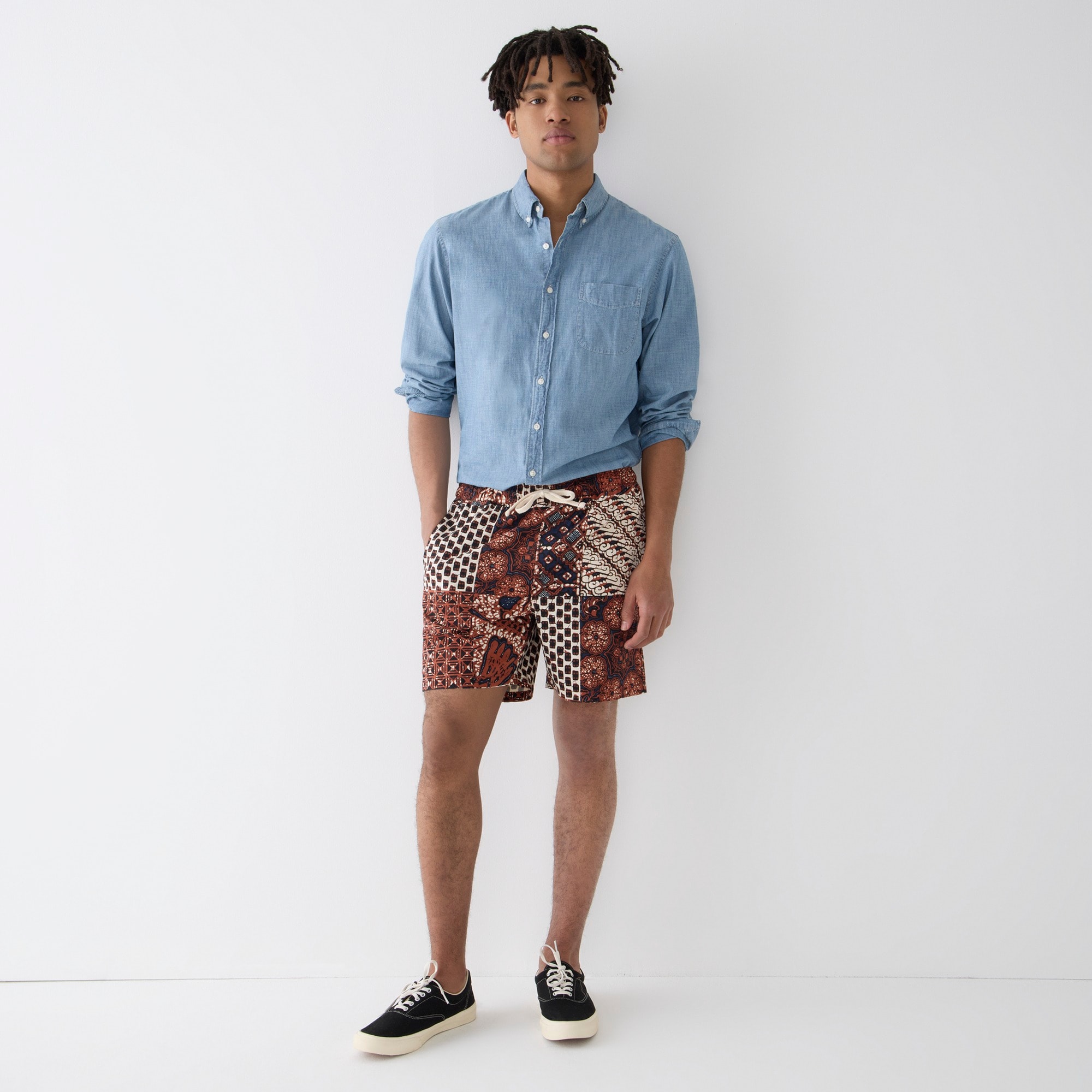 Wallace & Barnes 6" short in patchwork