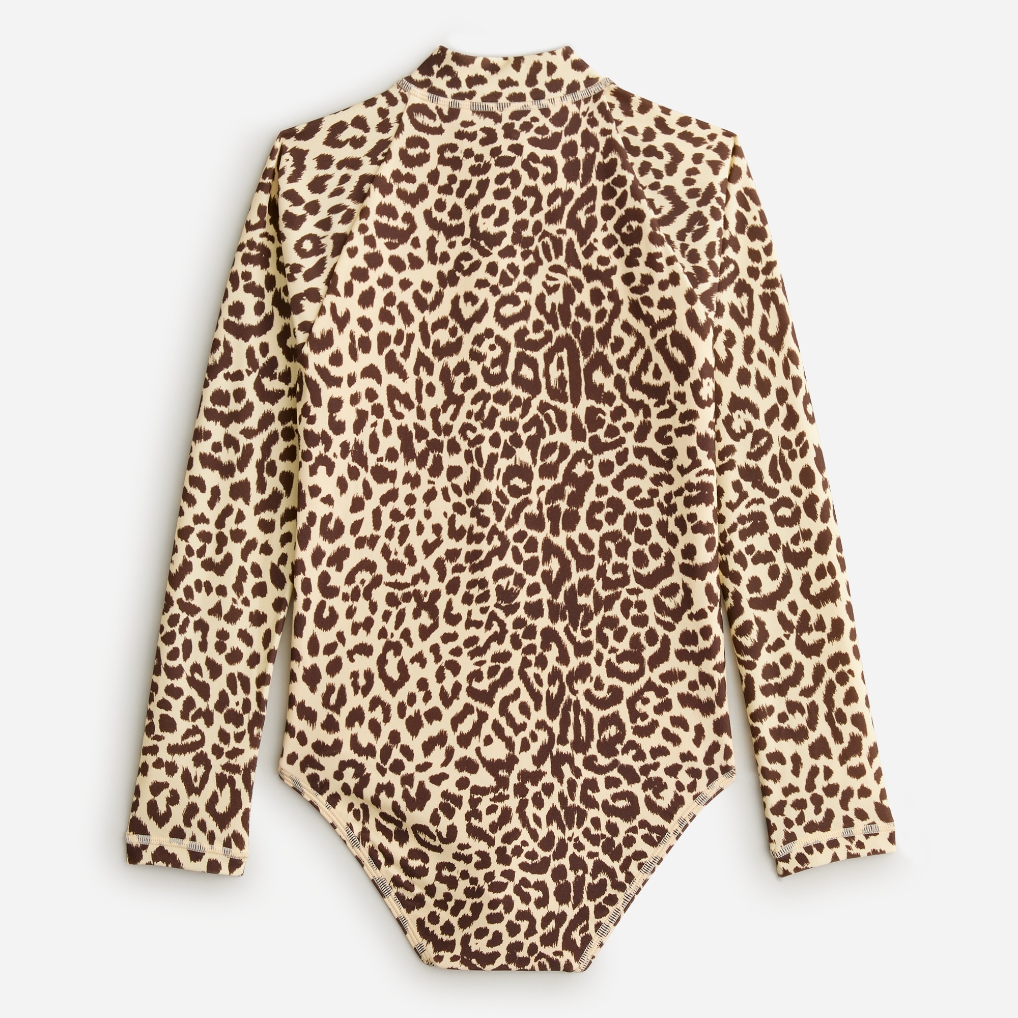 Girls' printed rash guard one-piece with UPF 50+