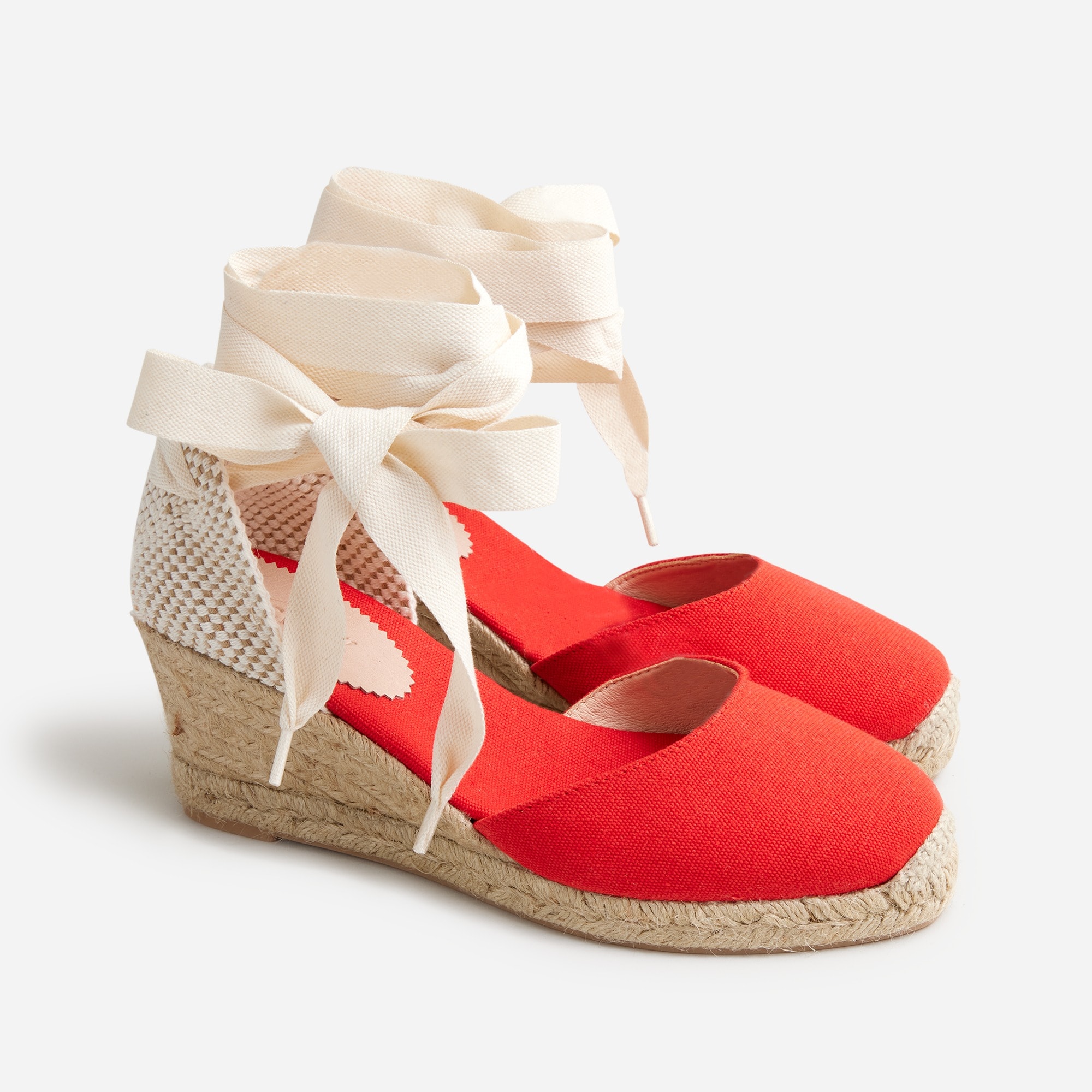 Made-in-Spain lace-up midheel espadrilles