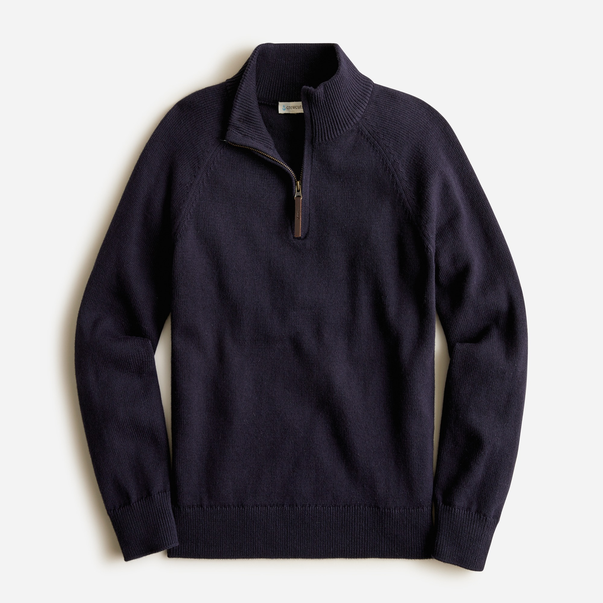 Kids' cotton-cashmere half-zip sweater