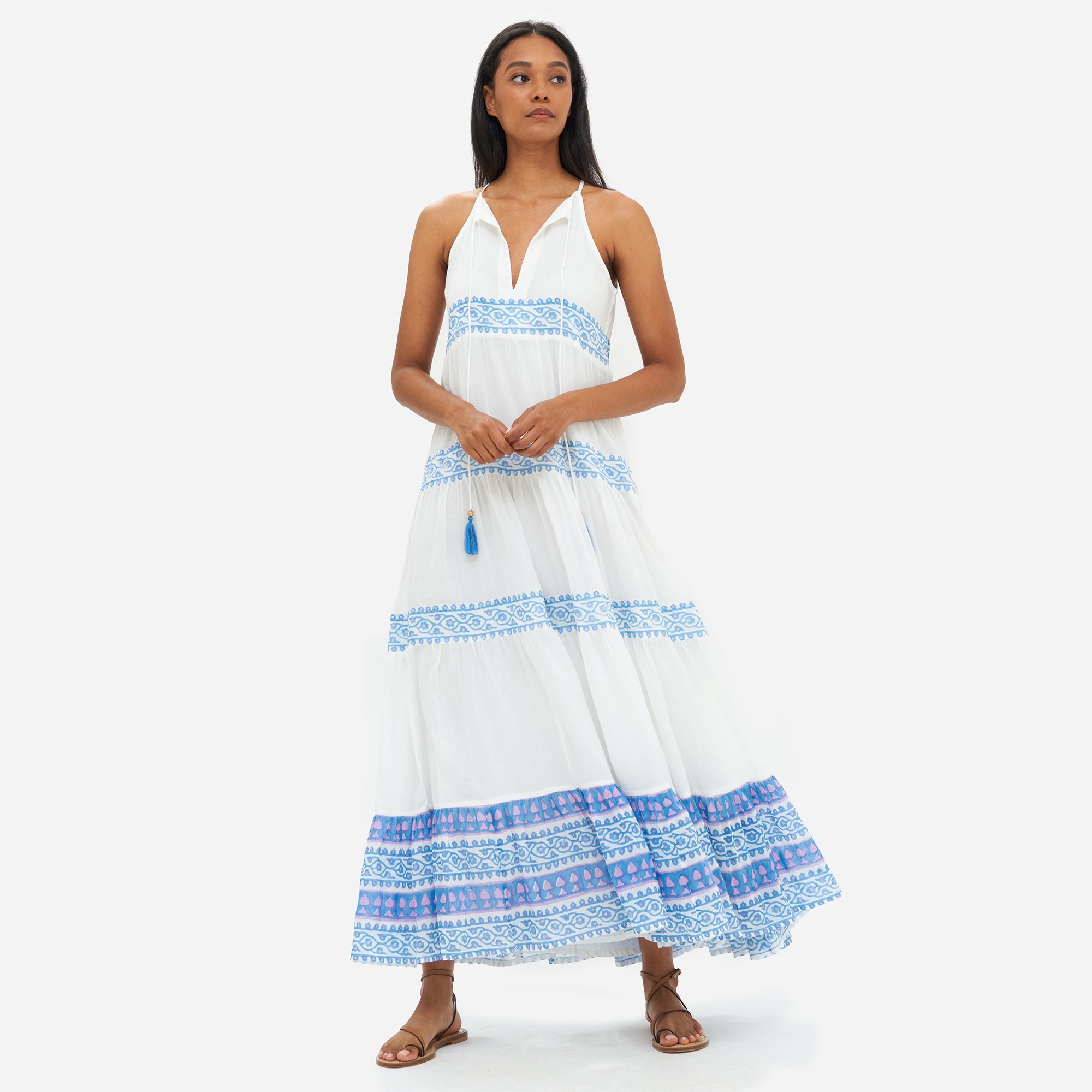 OLIPHANT™ long tiered tassel dress