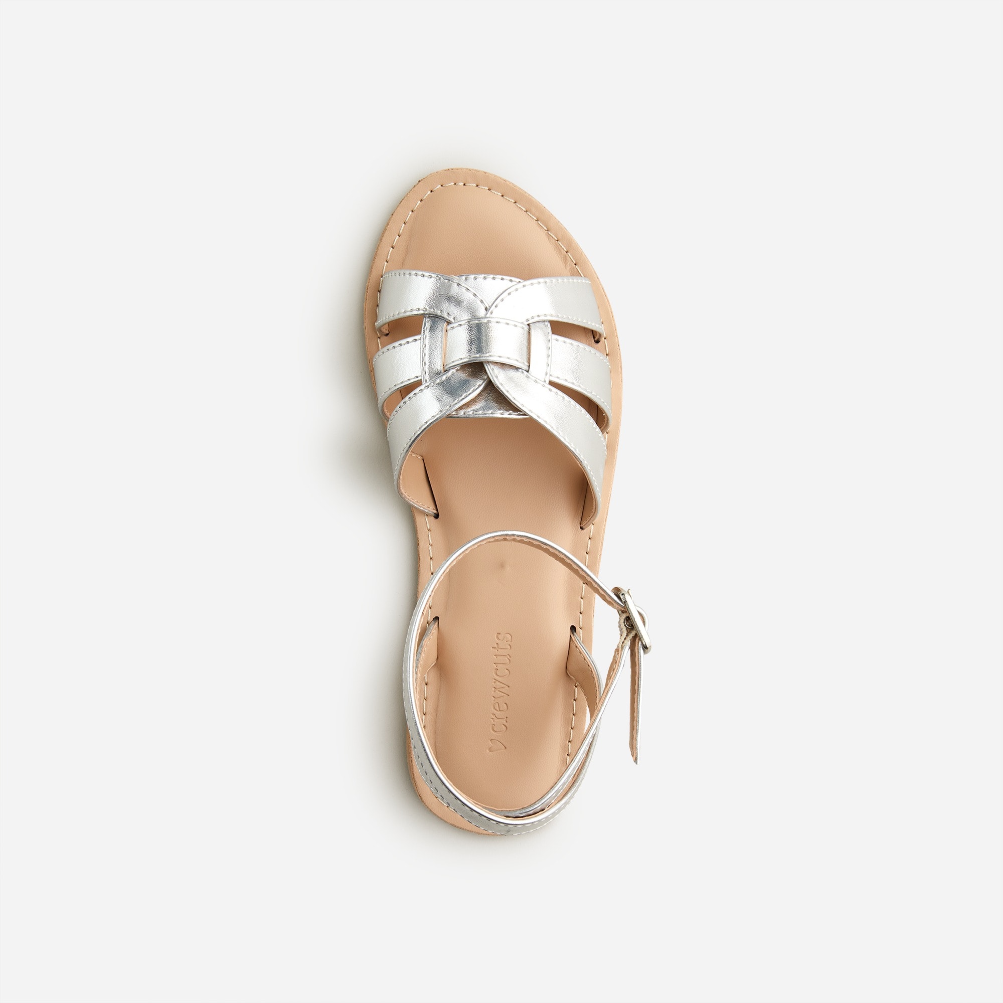 Girls' basketweave sandals