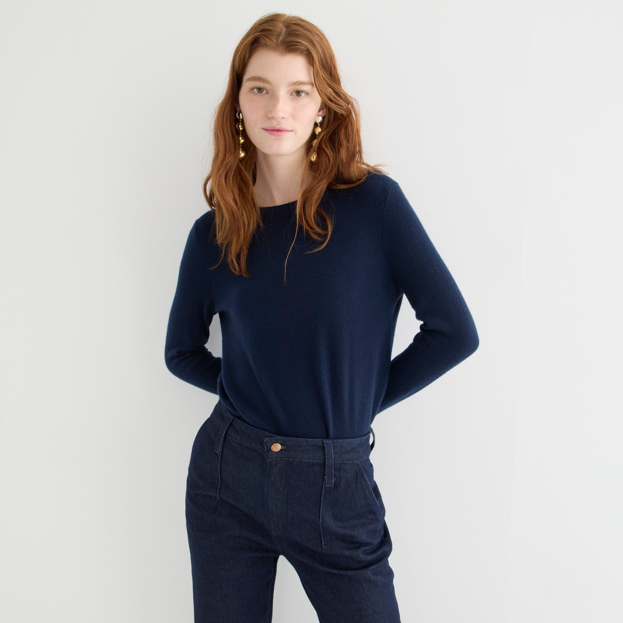 Cashmere classic-fit crewneck sweater