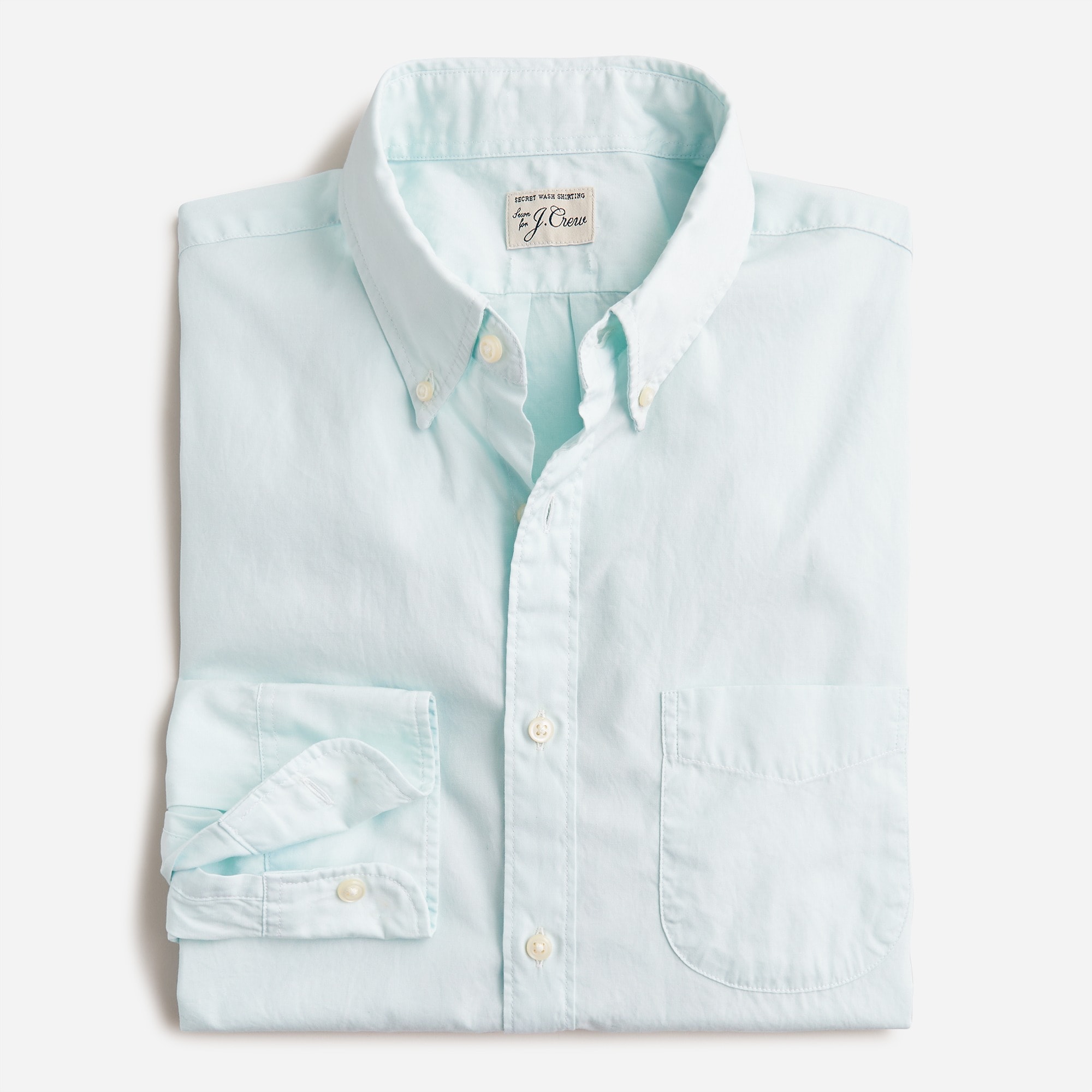 Secret Wash cotton poplin shirt