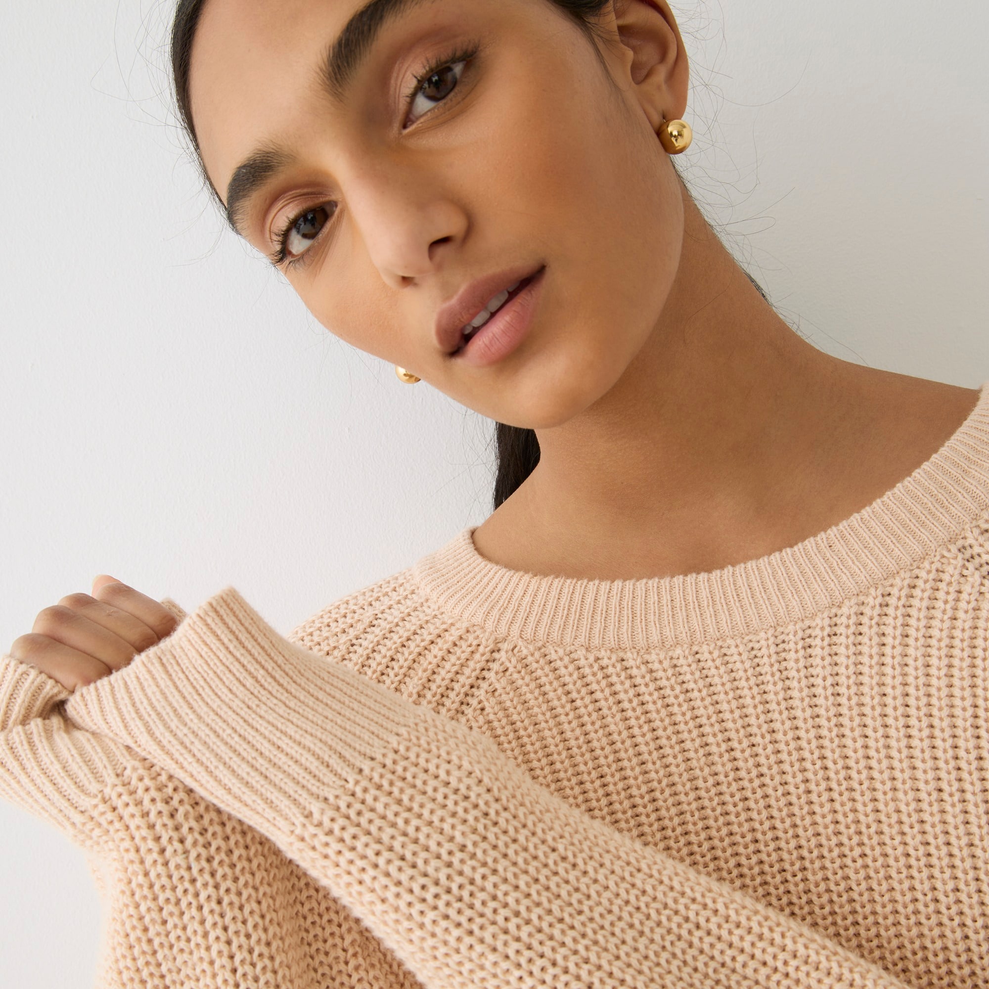 Cotton fisherman sweater