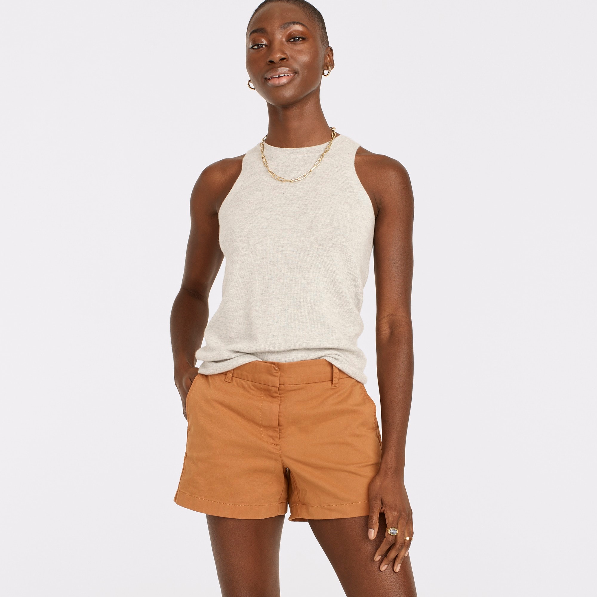 4" stretch chino short