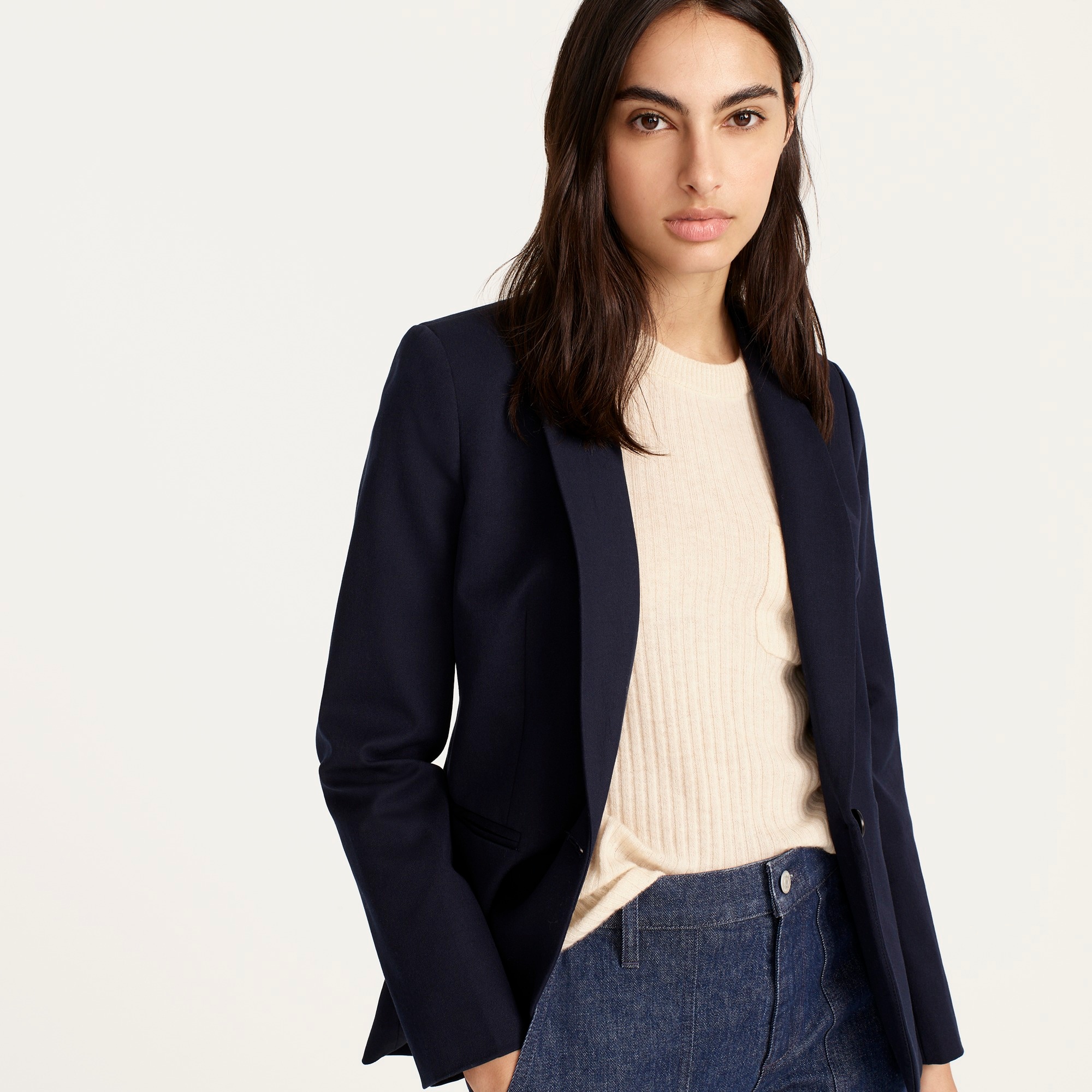 Parke blazer in bi-stretch cotton