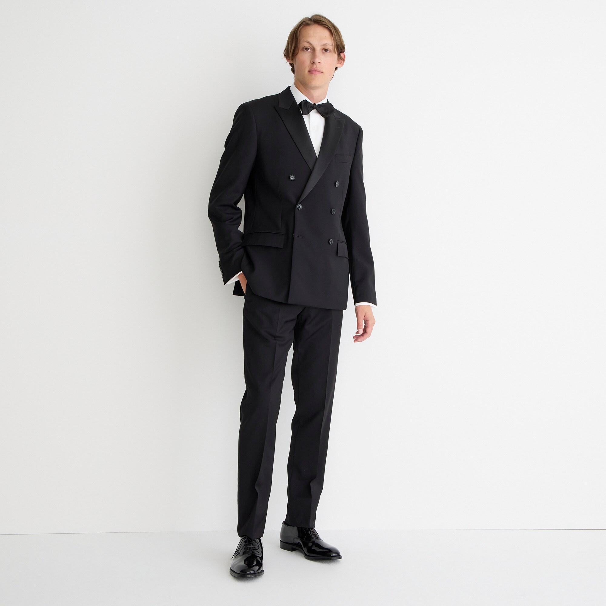 Ludlow Slim-fit double-breasted tuxedo jacket in Italian wool