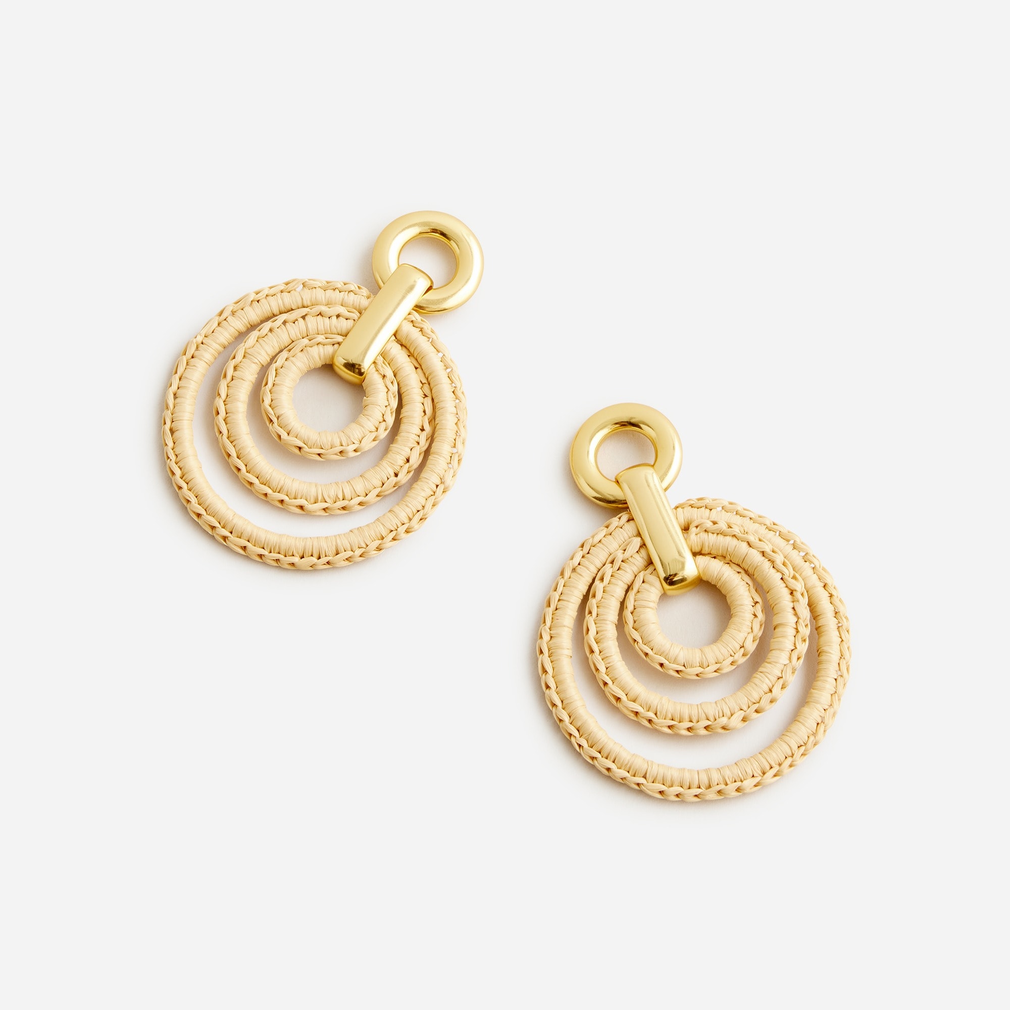 Layered raffia hoops