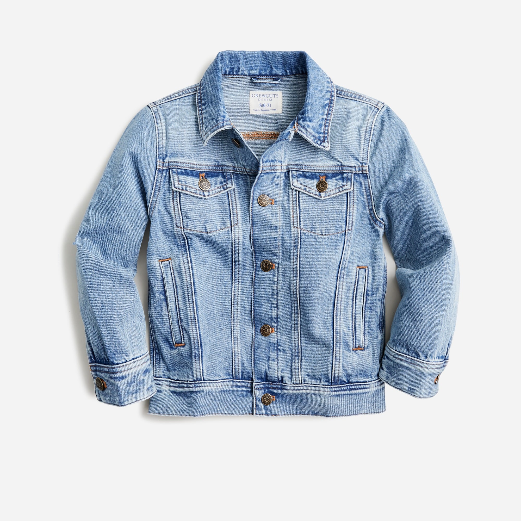 Kids' denim jacket in tidal wash