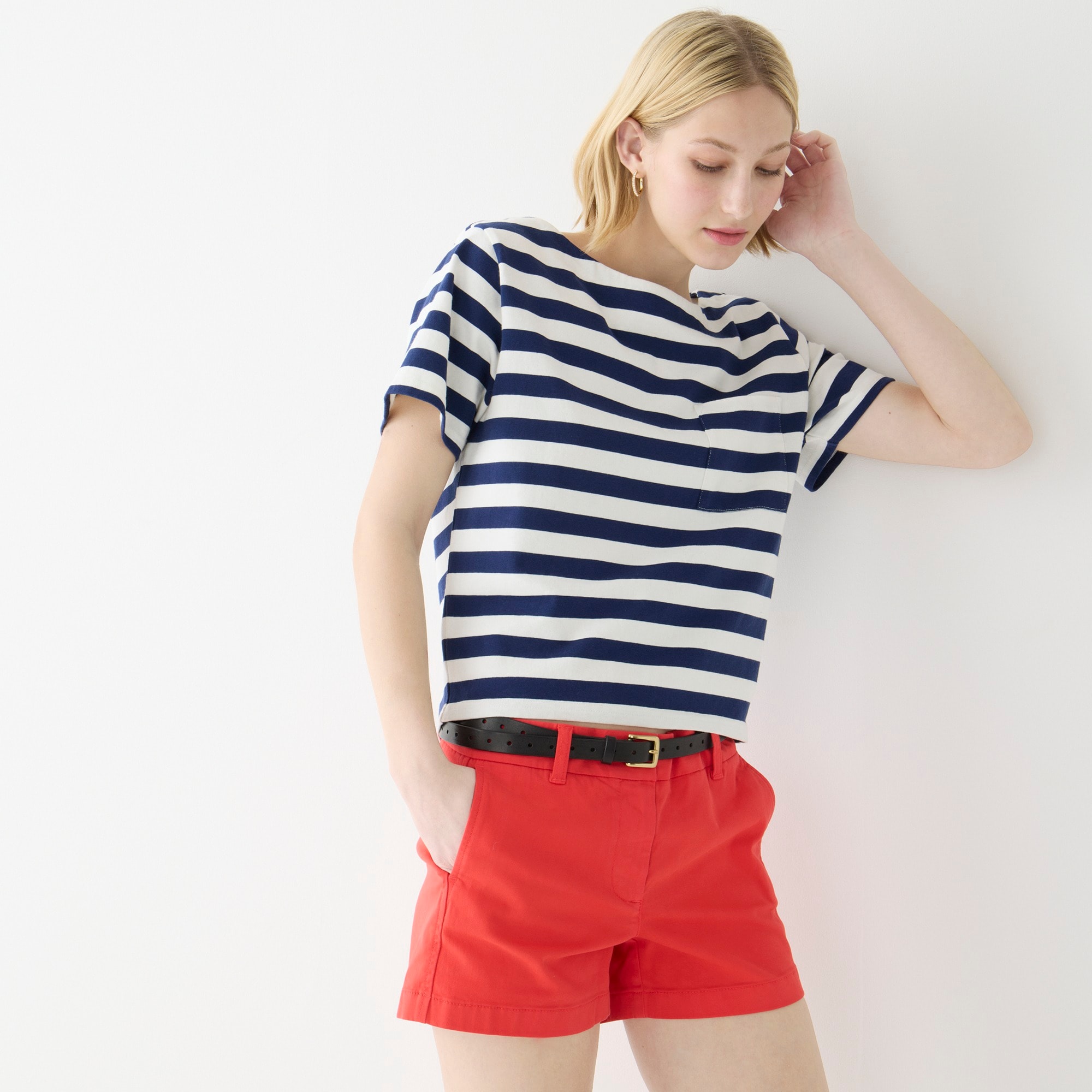 4" stretch chino short