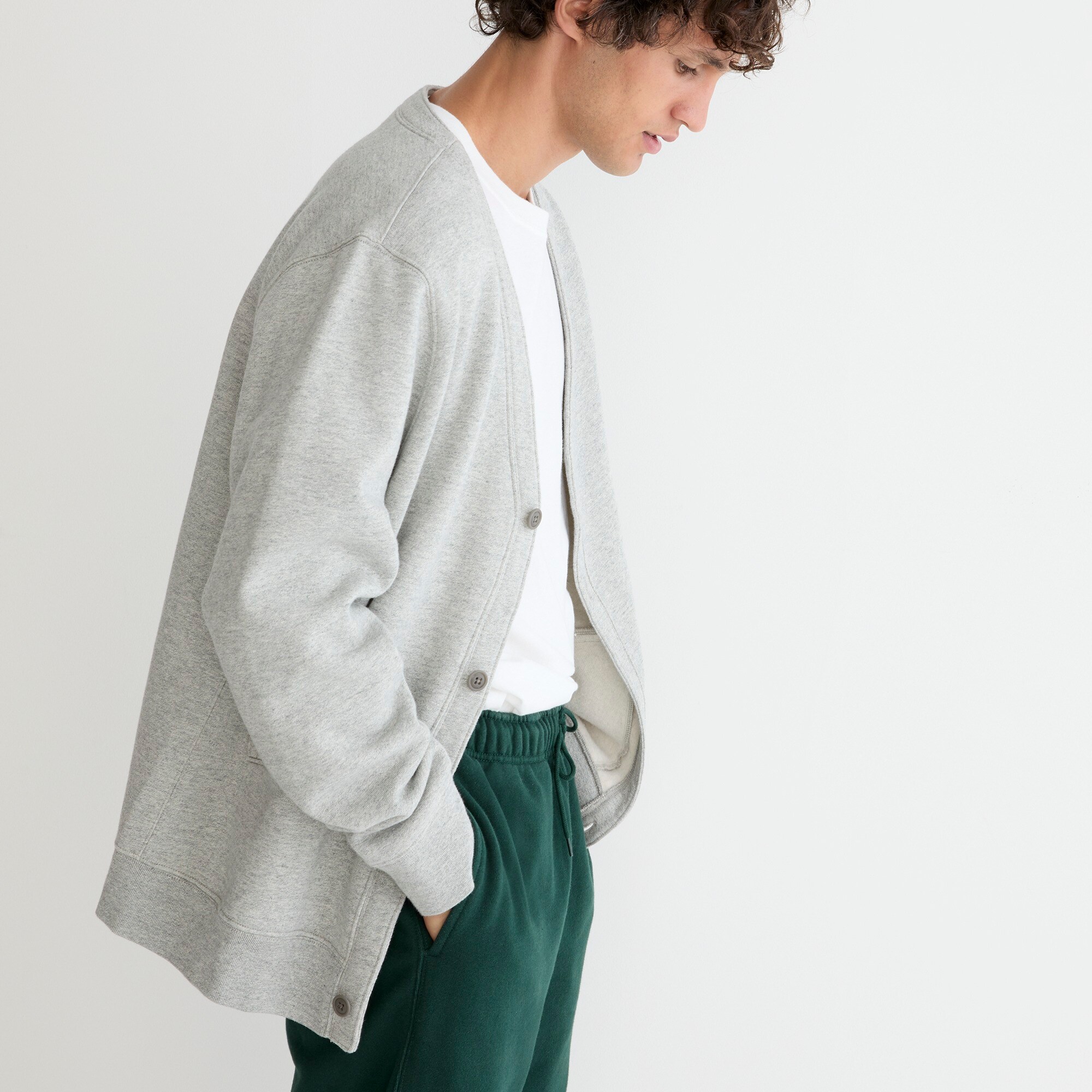 Heritage 14 oz. fleece cardigan sweater