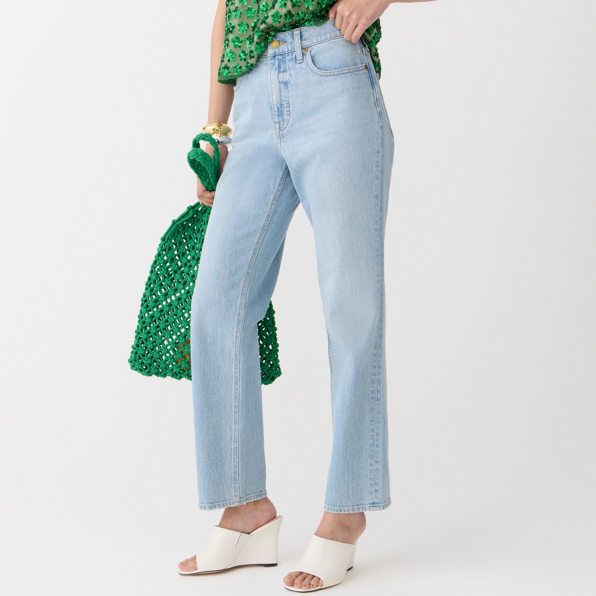 High-rise '90s classic straight-fit jean in Clear Indigo wash