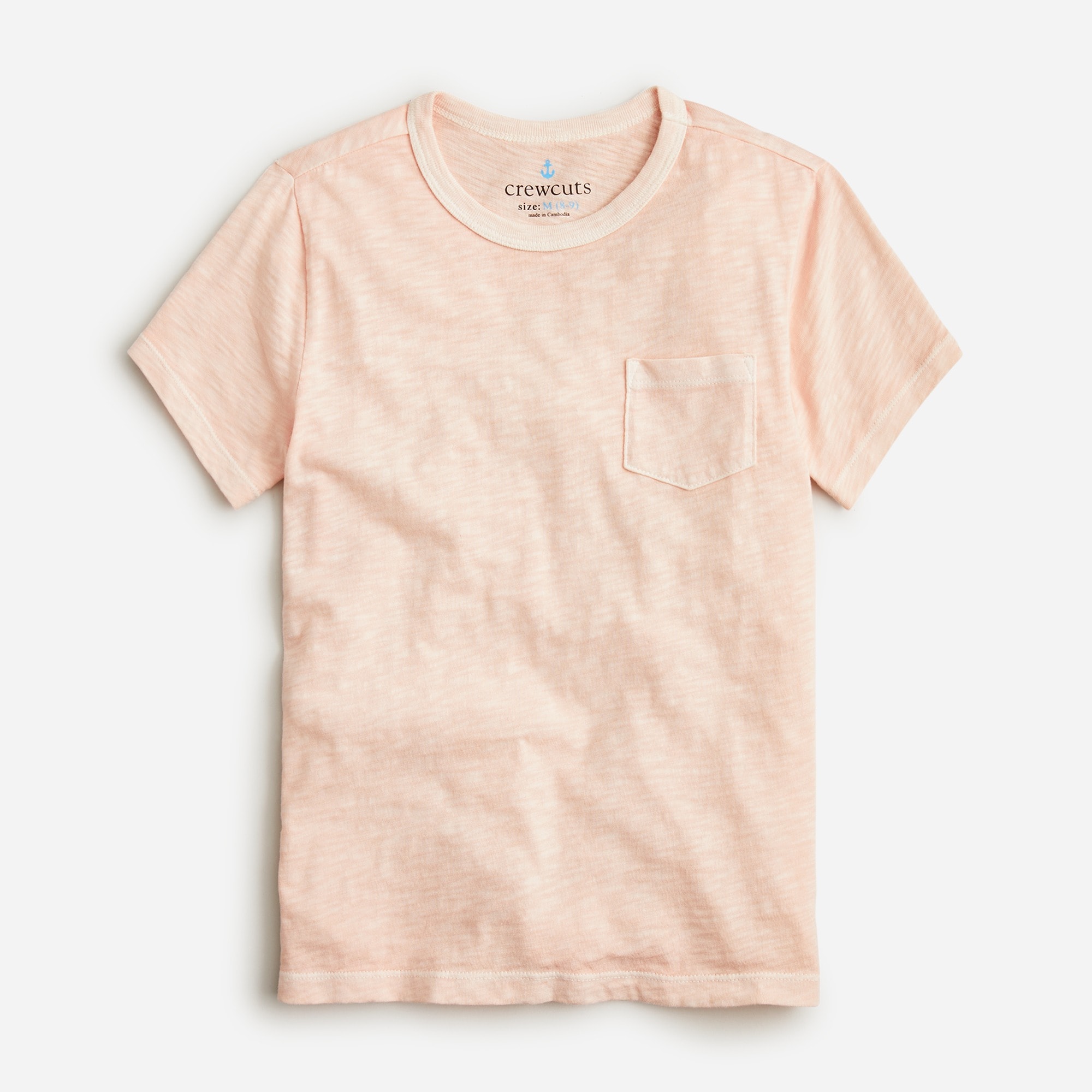 Kids' garment-dyed pocket T-shirt