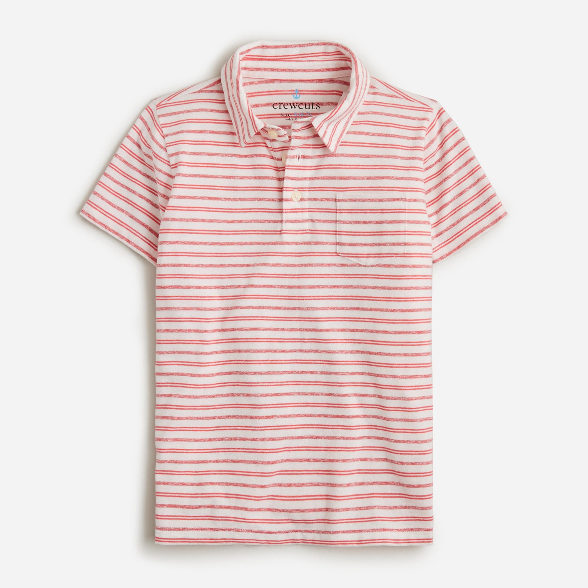 Boys' polo shirt in stripe