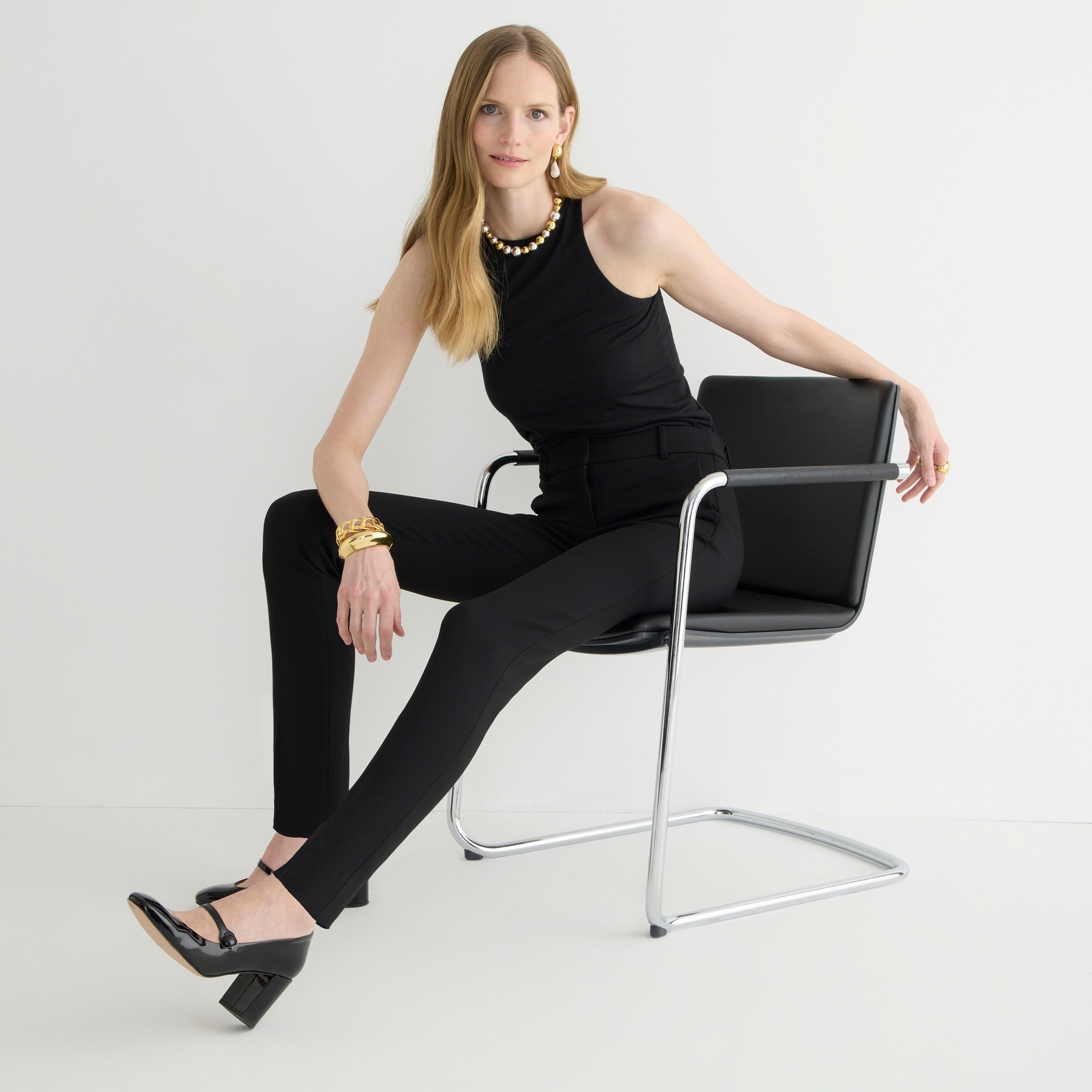 Full-length Cameron pant in four-season stretch blend