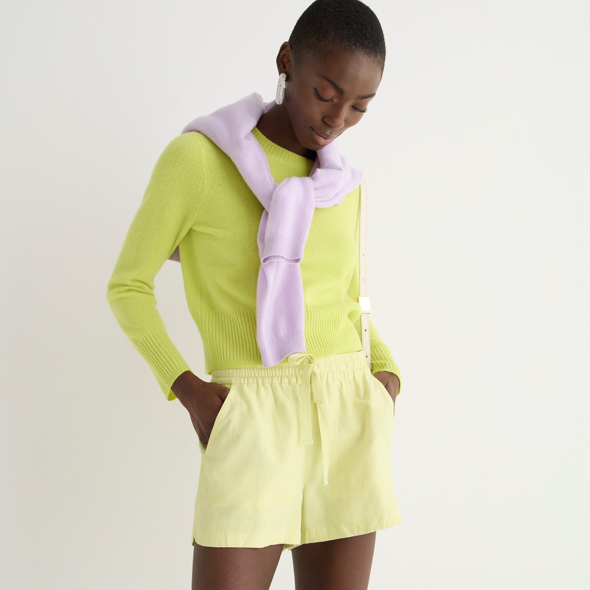 New seaside short in linen blend