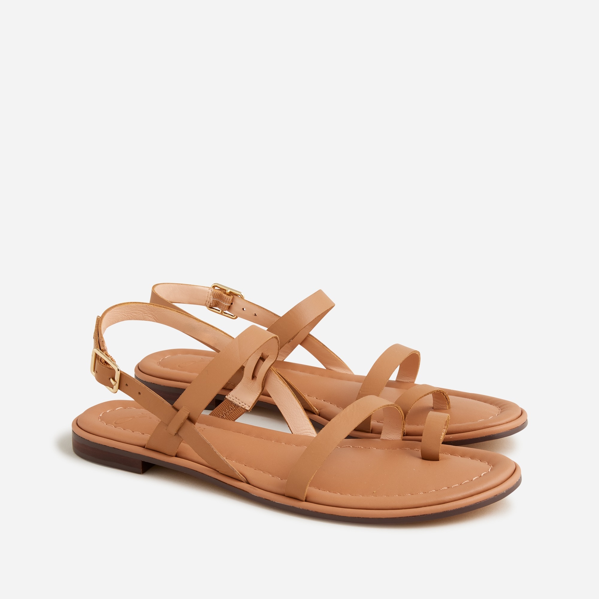 Menorca toe-ring slingback sandals in leather