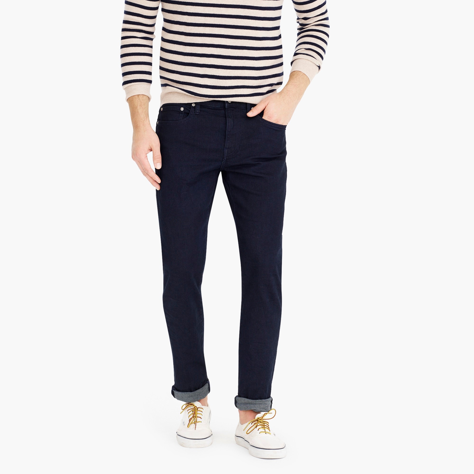 484 Slim-fit stretch jean in deep lake wash