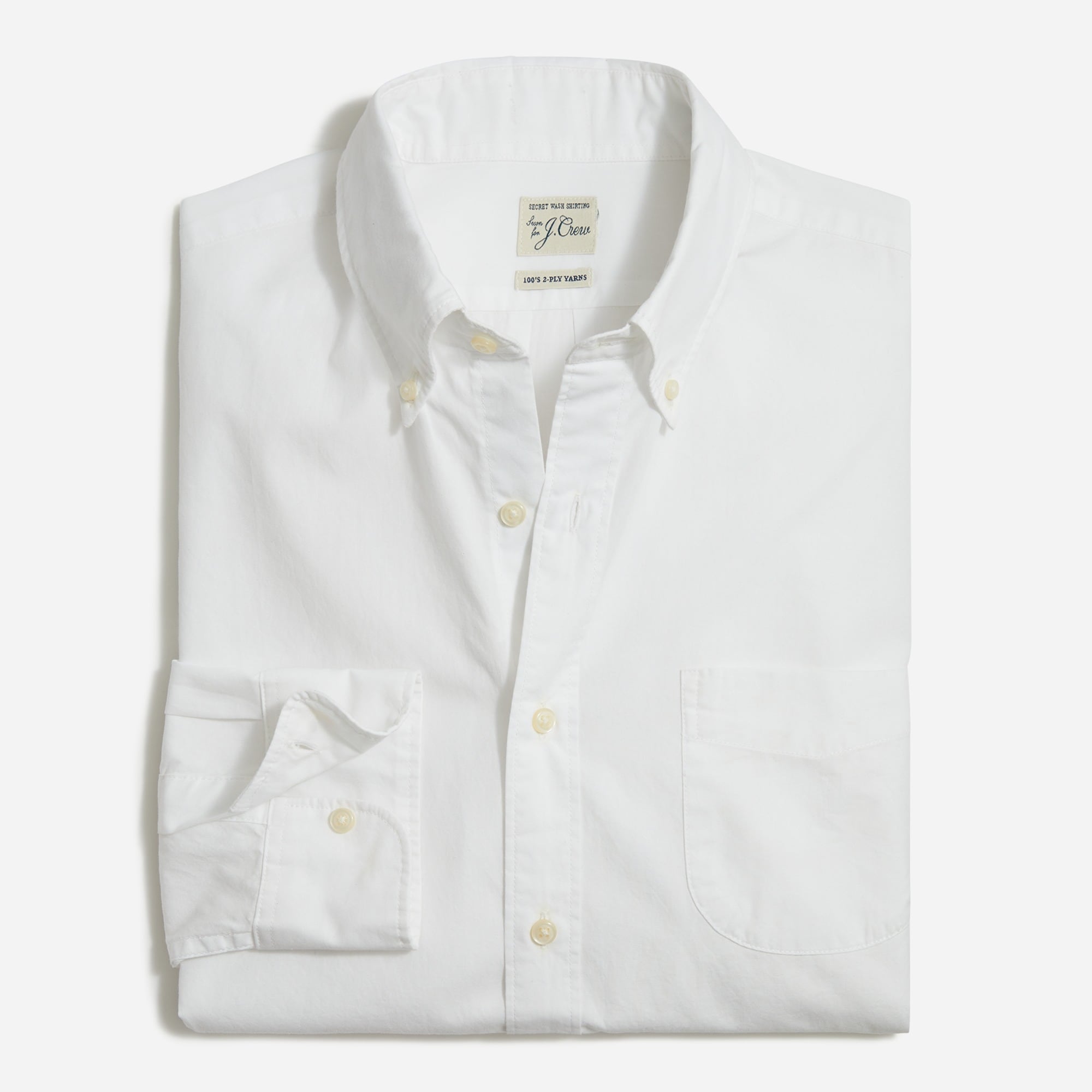 Secret Wash cotton poplin shirt