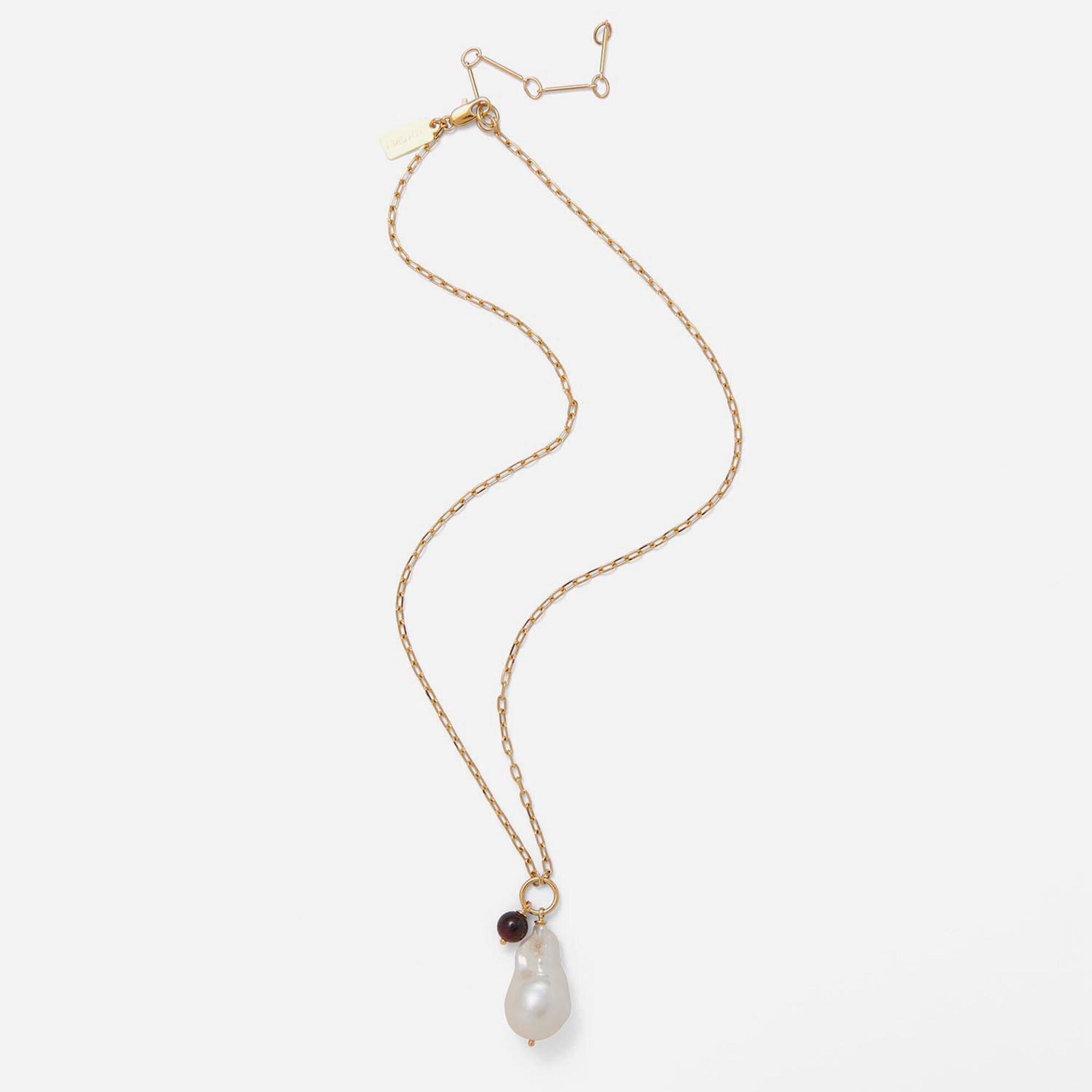 Lady Grey baroque duo necklace