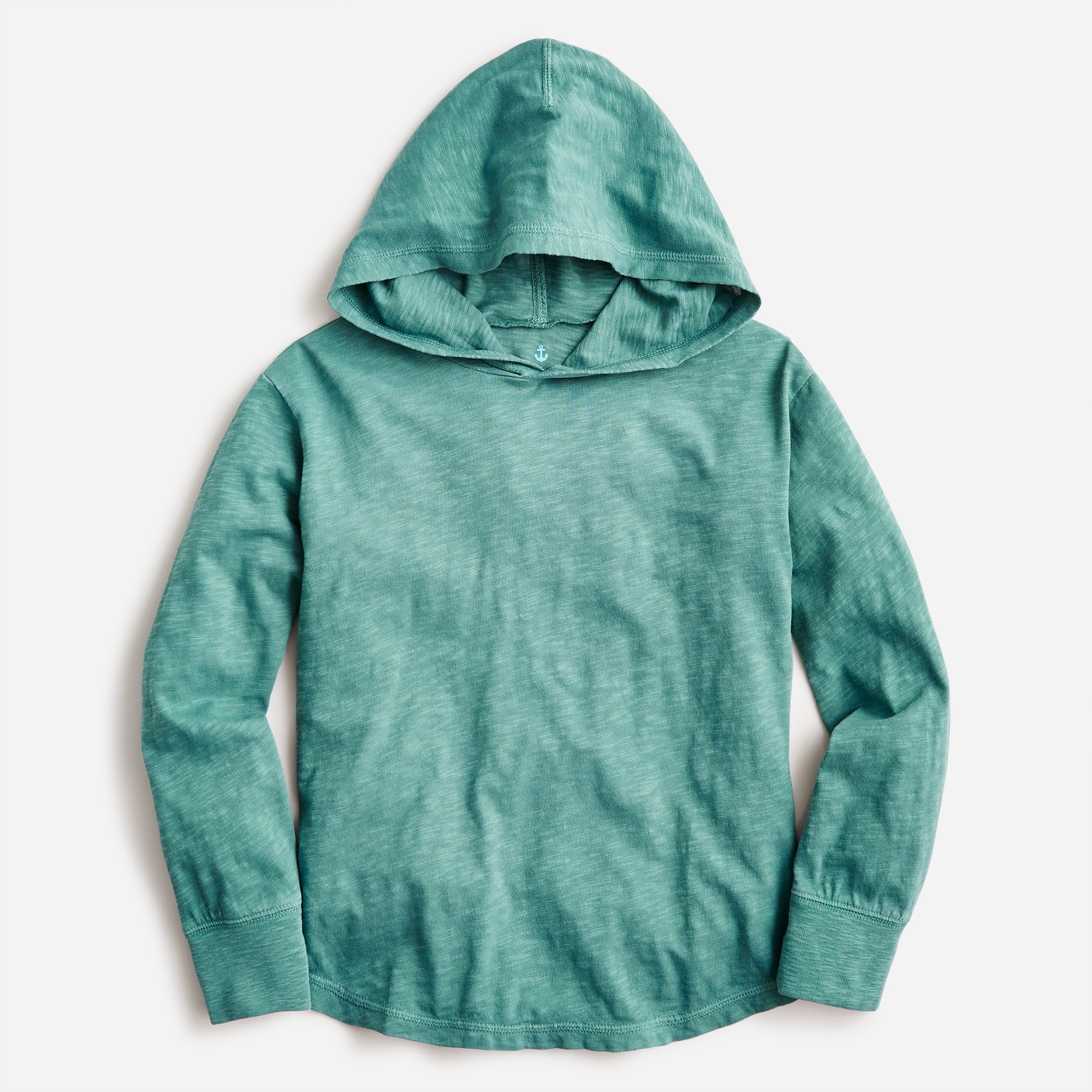 Boys' garment-dyed hooded T-shirt