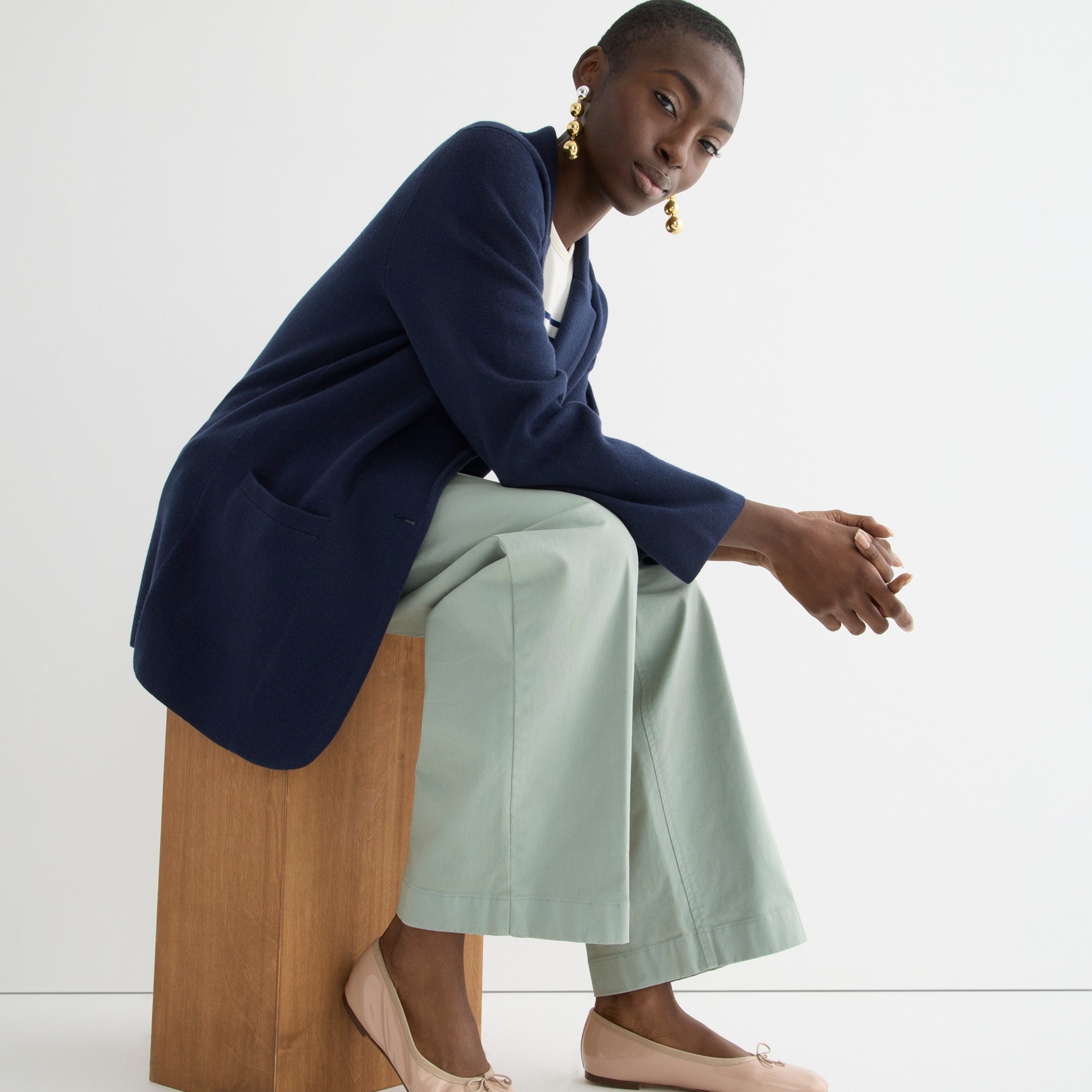 Cecile relaxed sweater-blazer