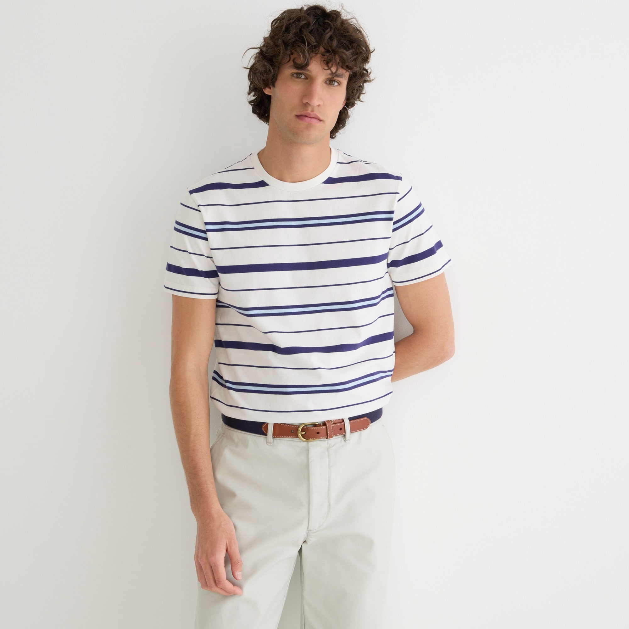 Cotton T-shirt in stripe