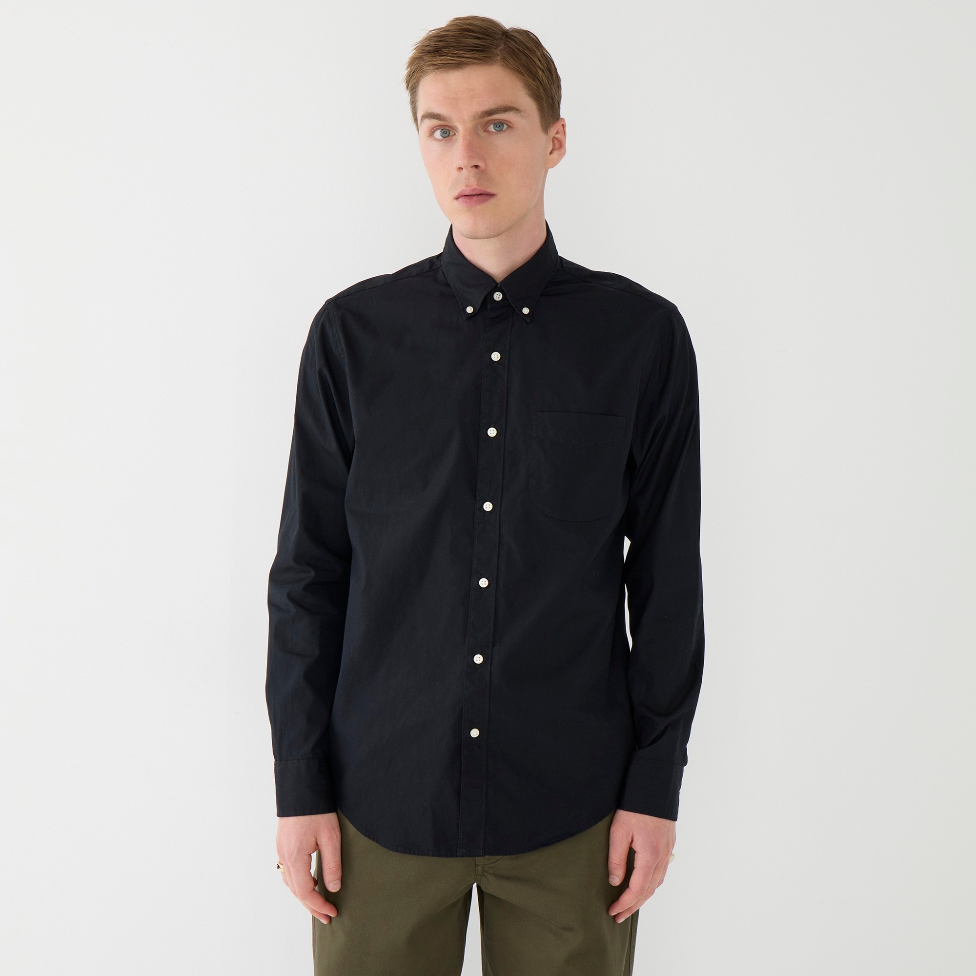 Secret Wash cotton poplin shirt