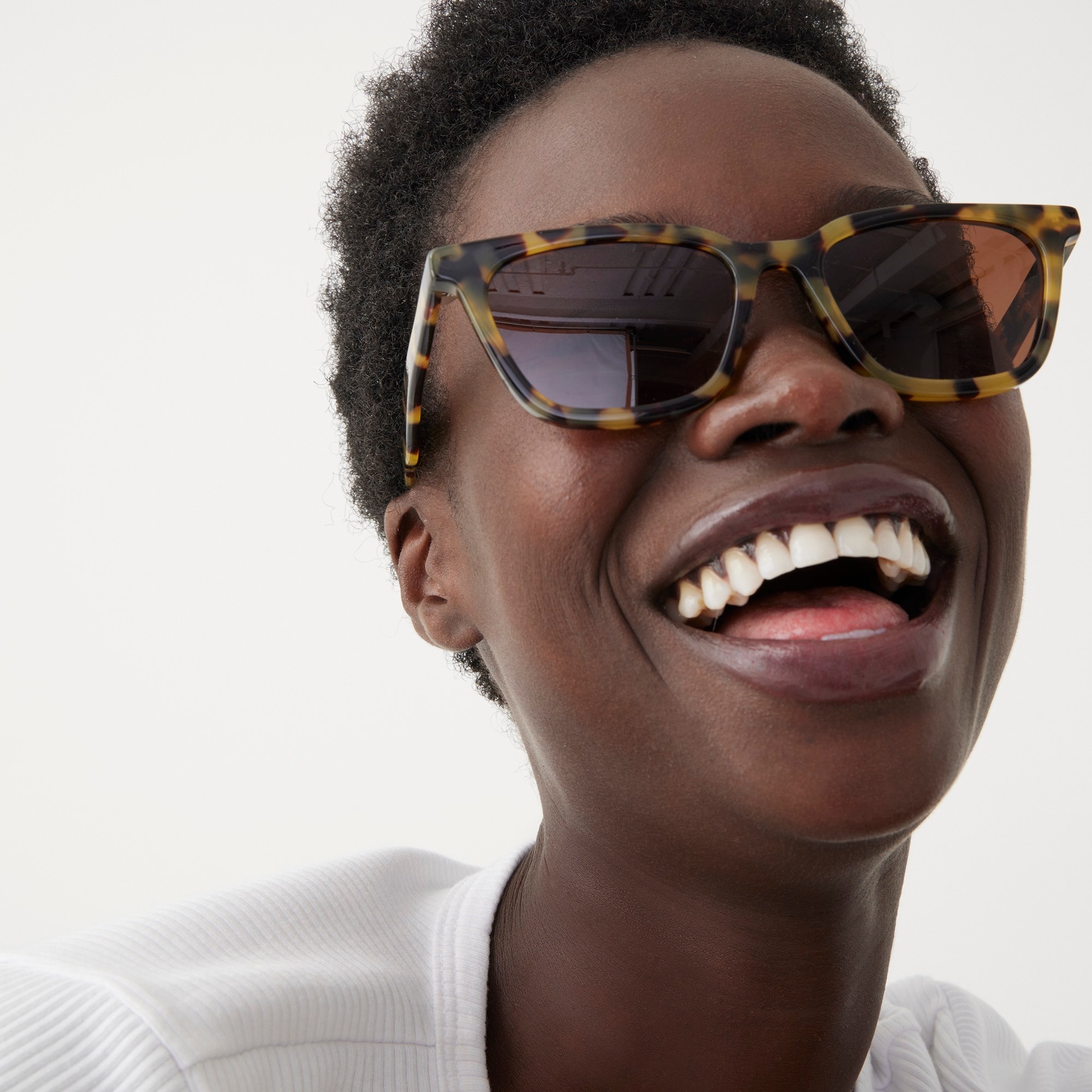 Oversized angular sunglasses