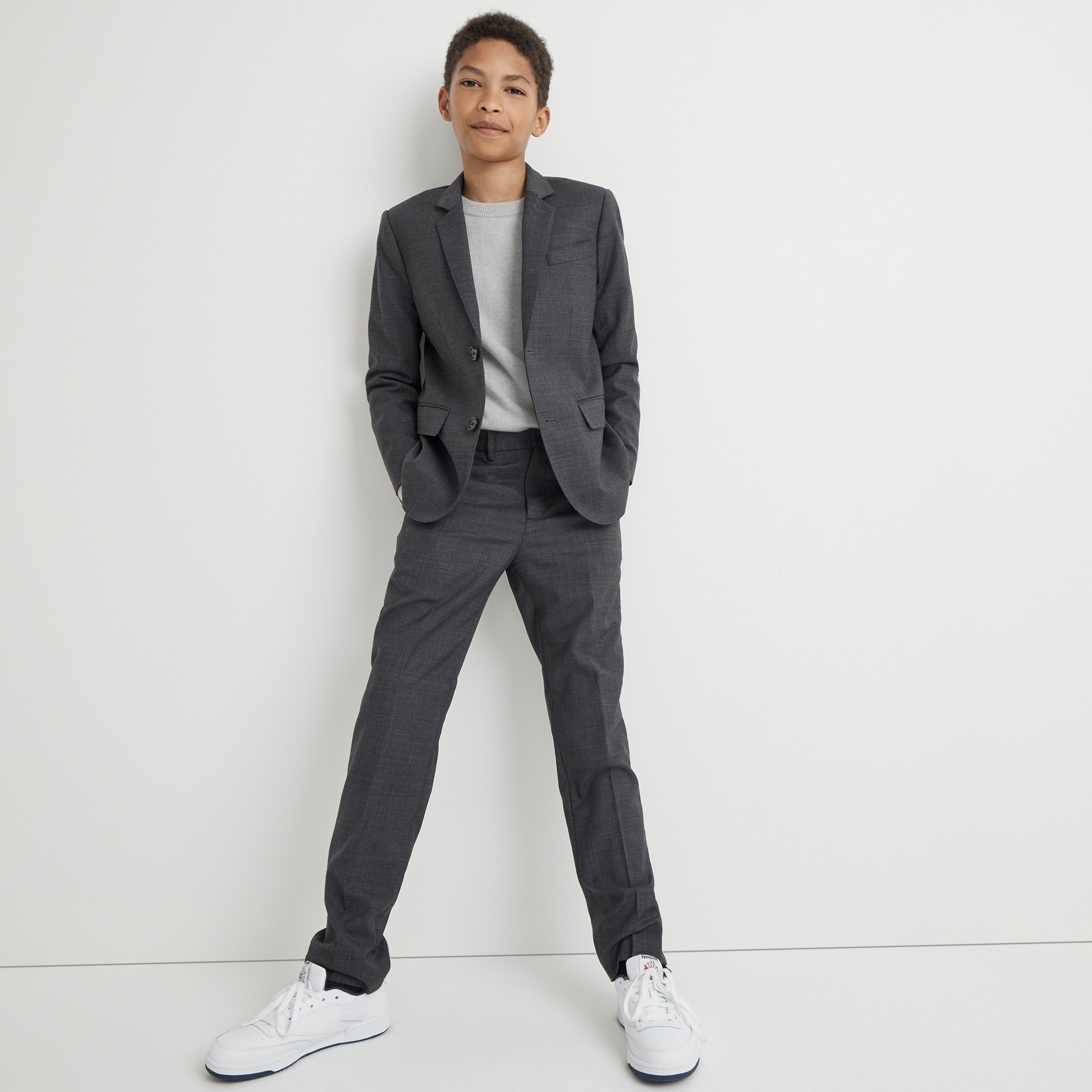 Boys' slim Ludlow suit pant in stretch worsted wool blend