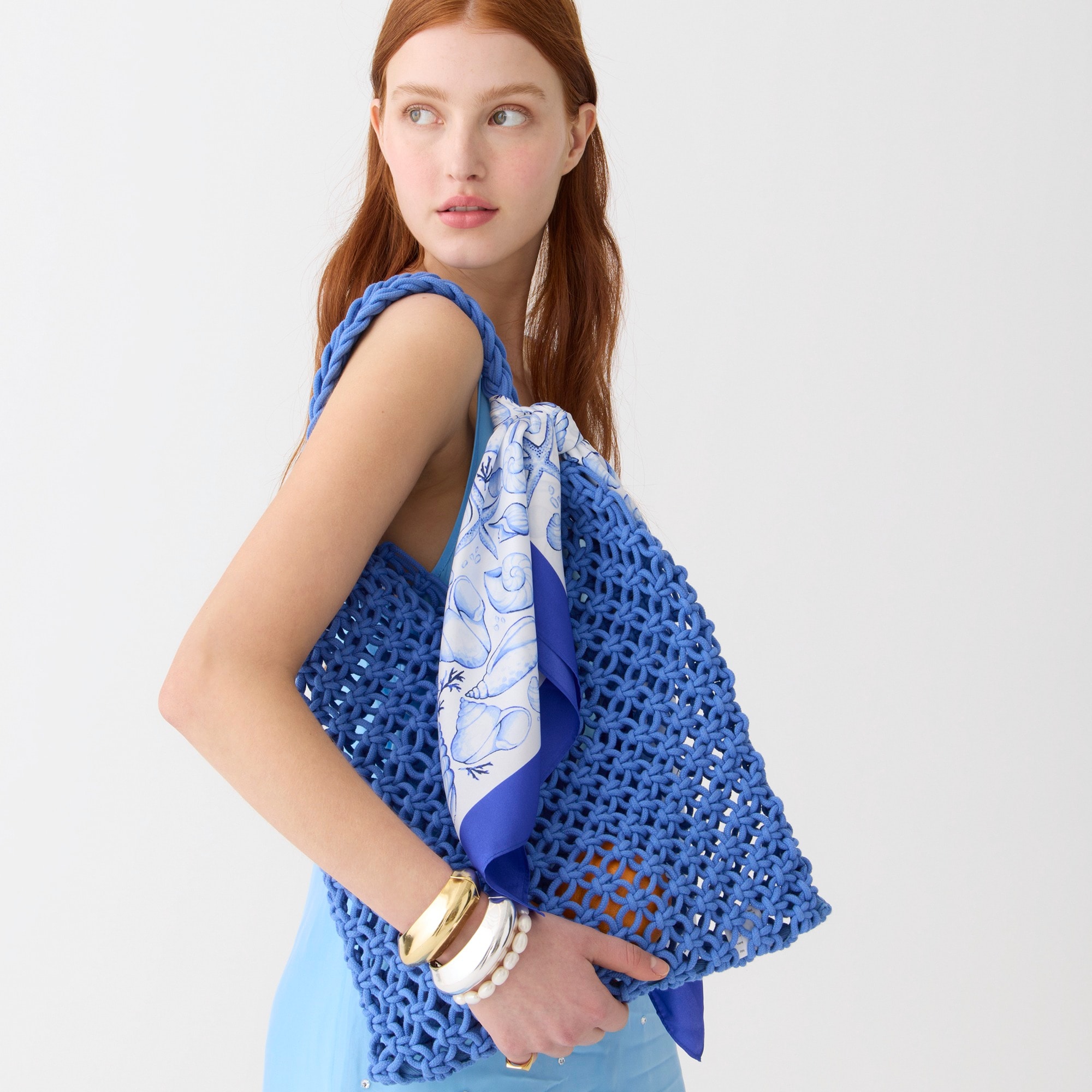 Cadiz hand-knotted rope tote