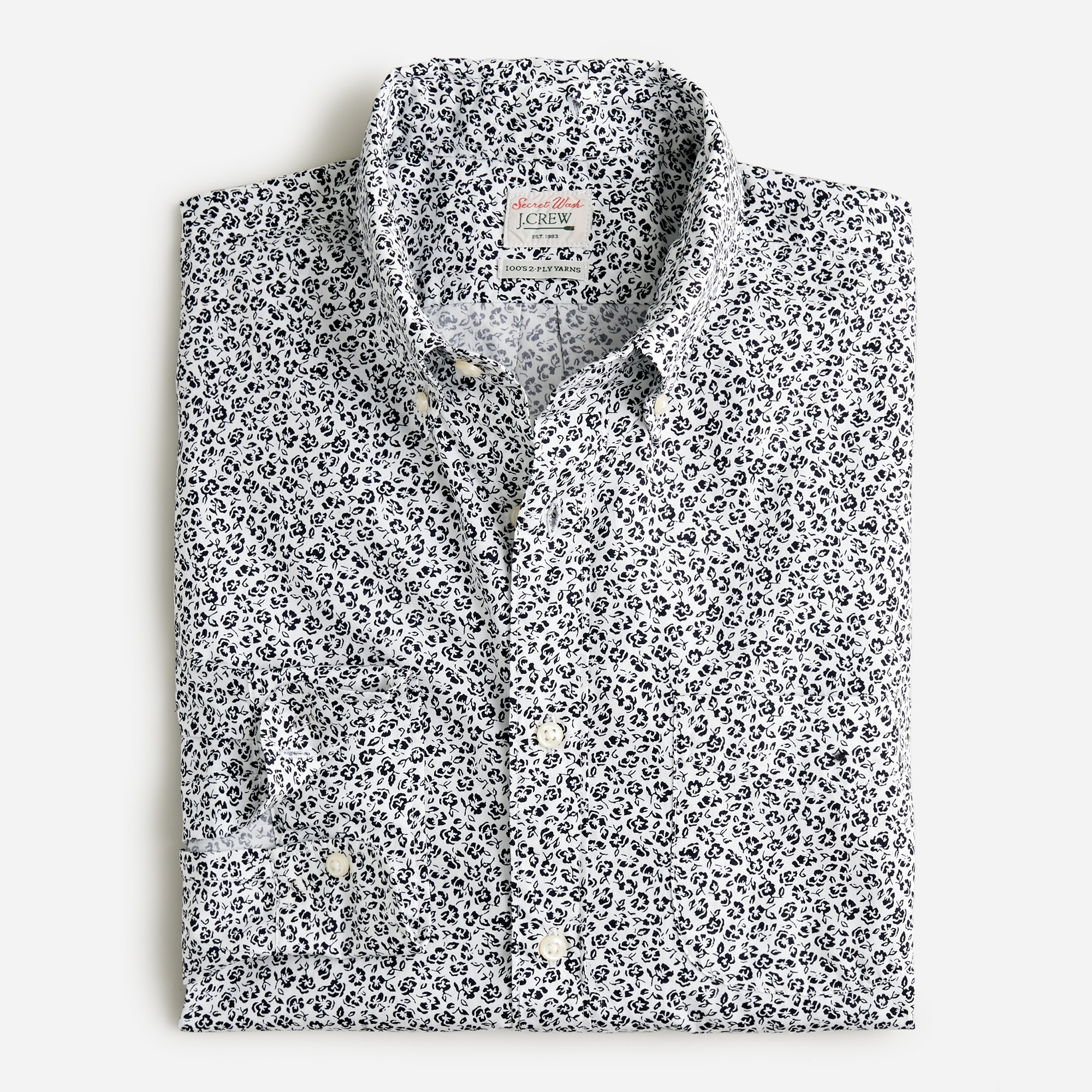 Secret Wash cotton poplin shirt