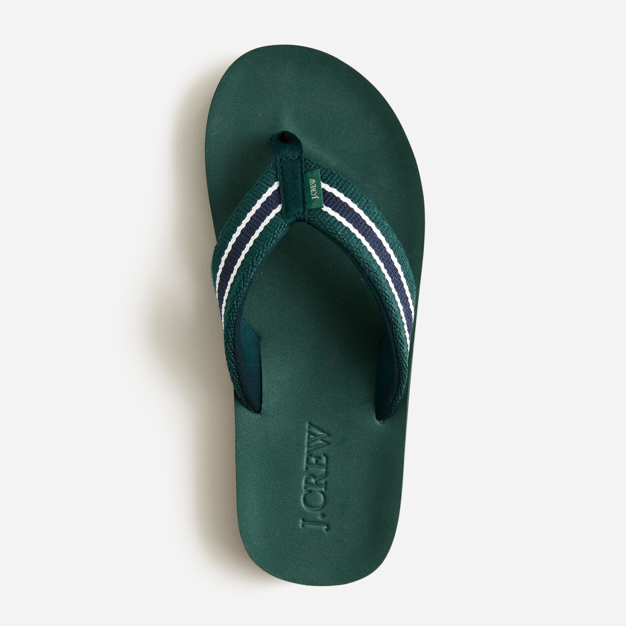 Striped flip-flops