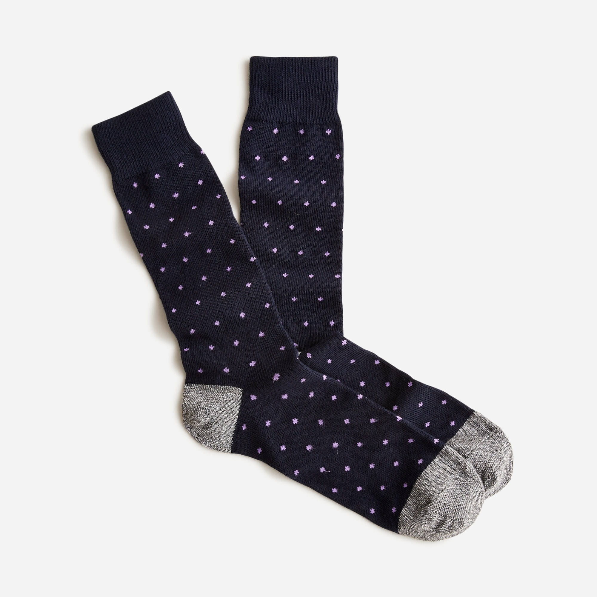 Bird's-eye print socks