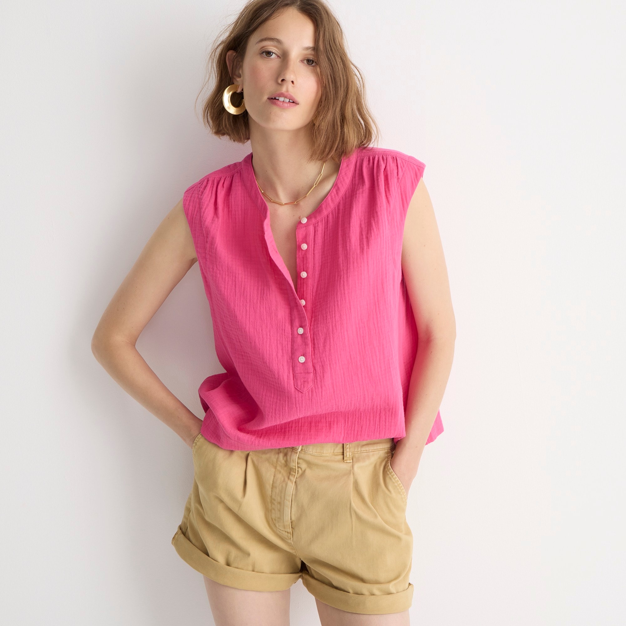 Cora top in soft gauze
