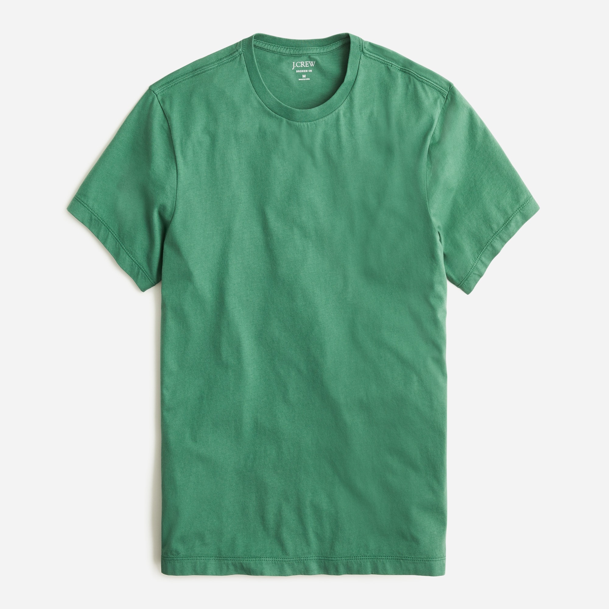 Broken-in short-sleeve T-shirt