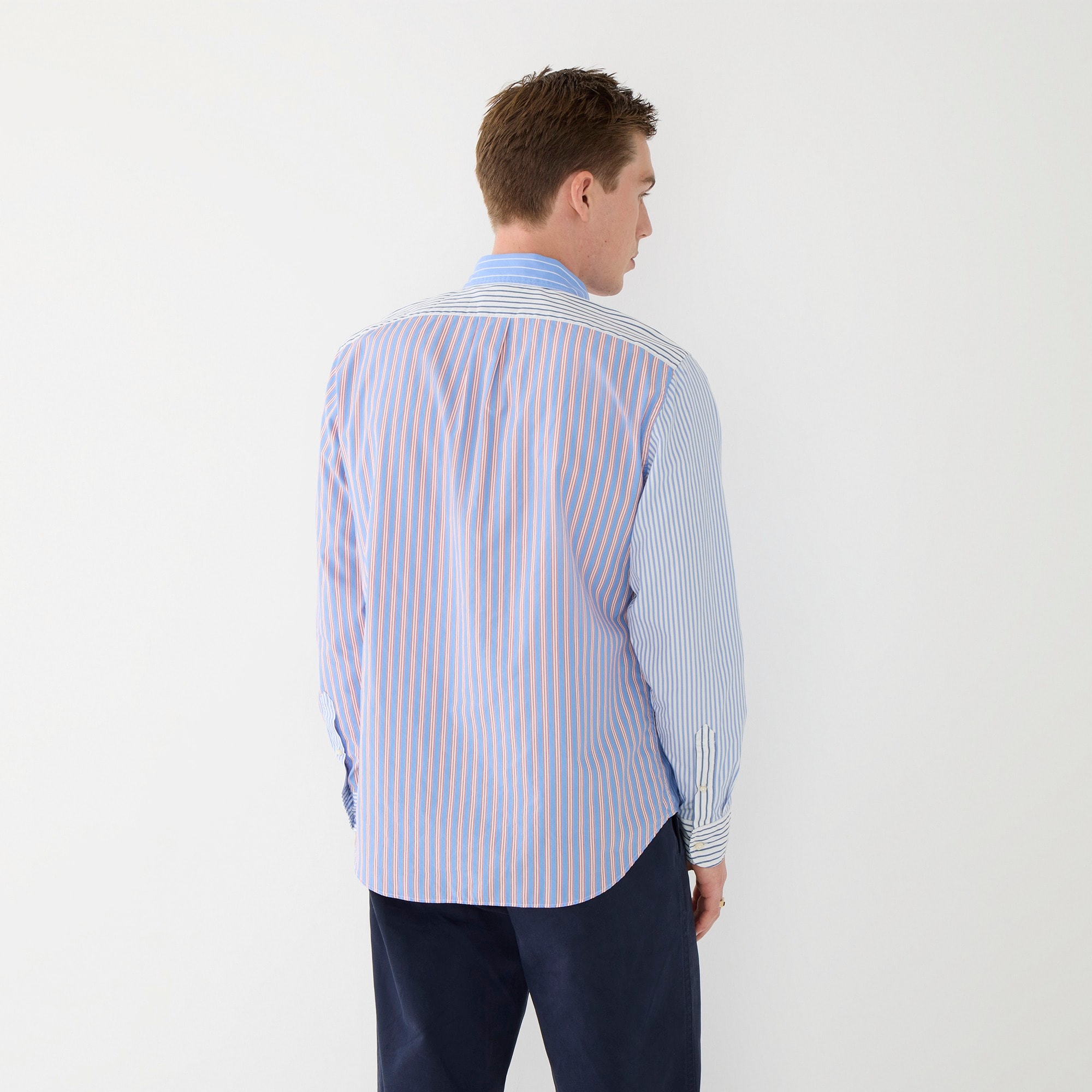 Secret Wash cotton poplin shirt in pattern