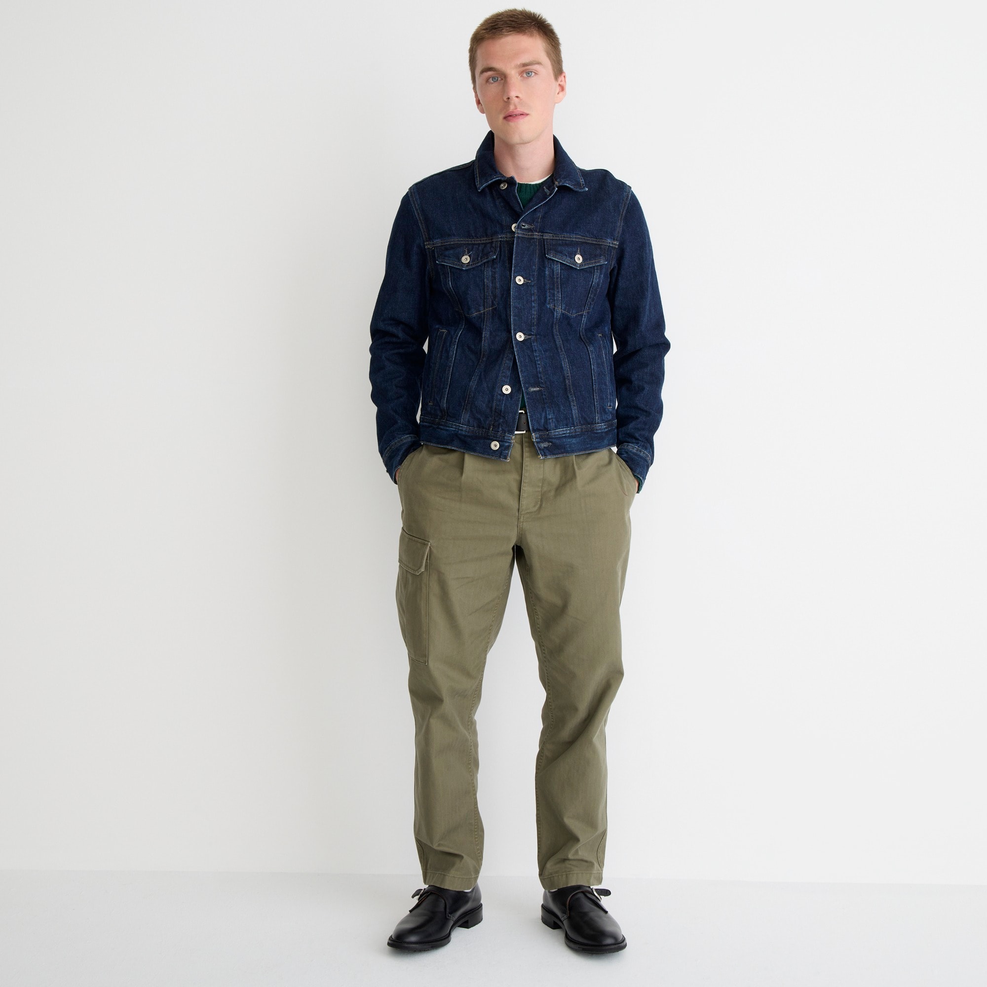 Rigid denim jacket