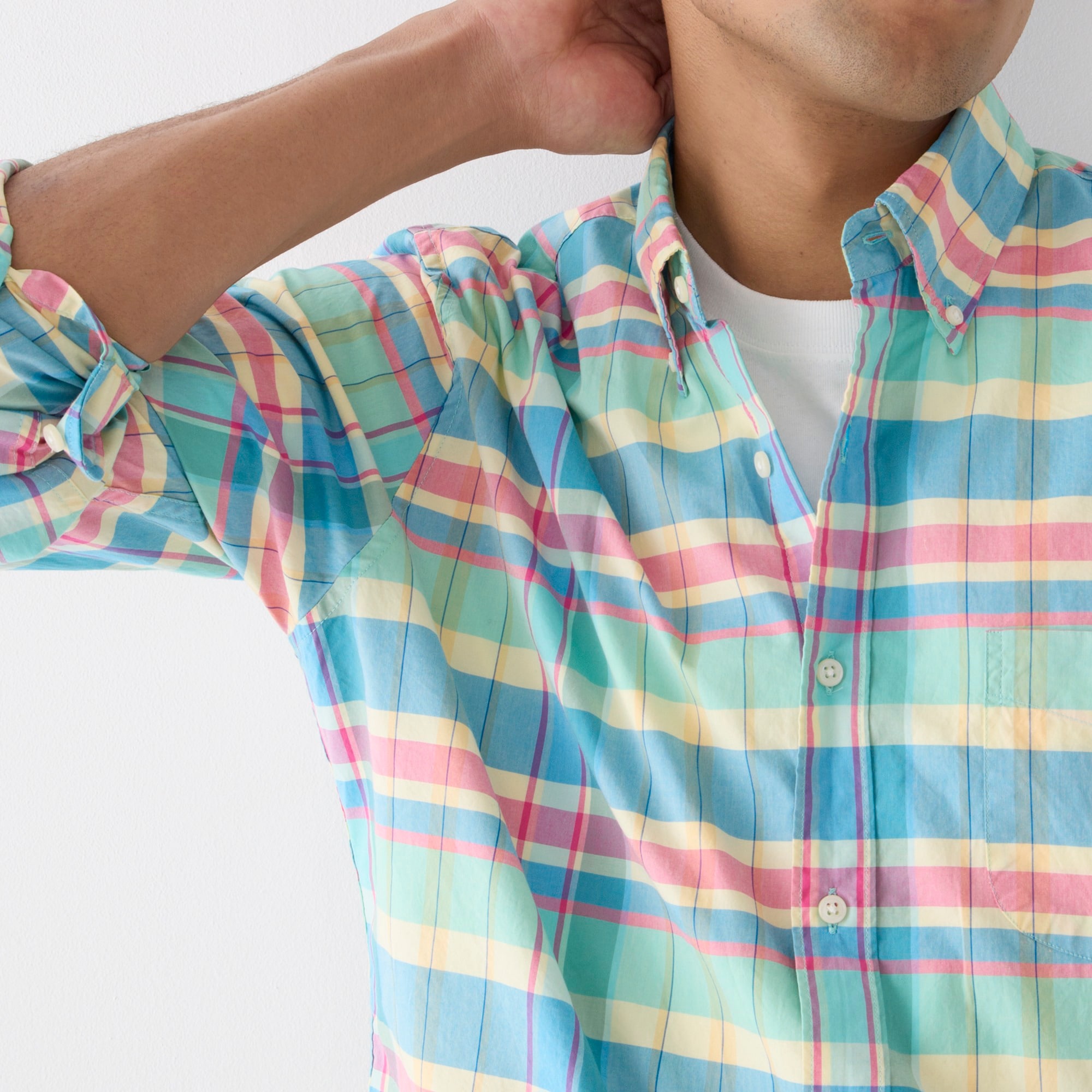 Secret Wash cotton poplin shirt
